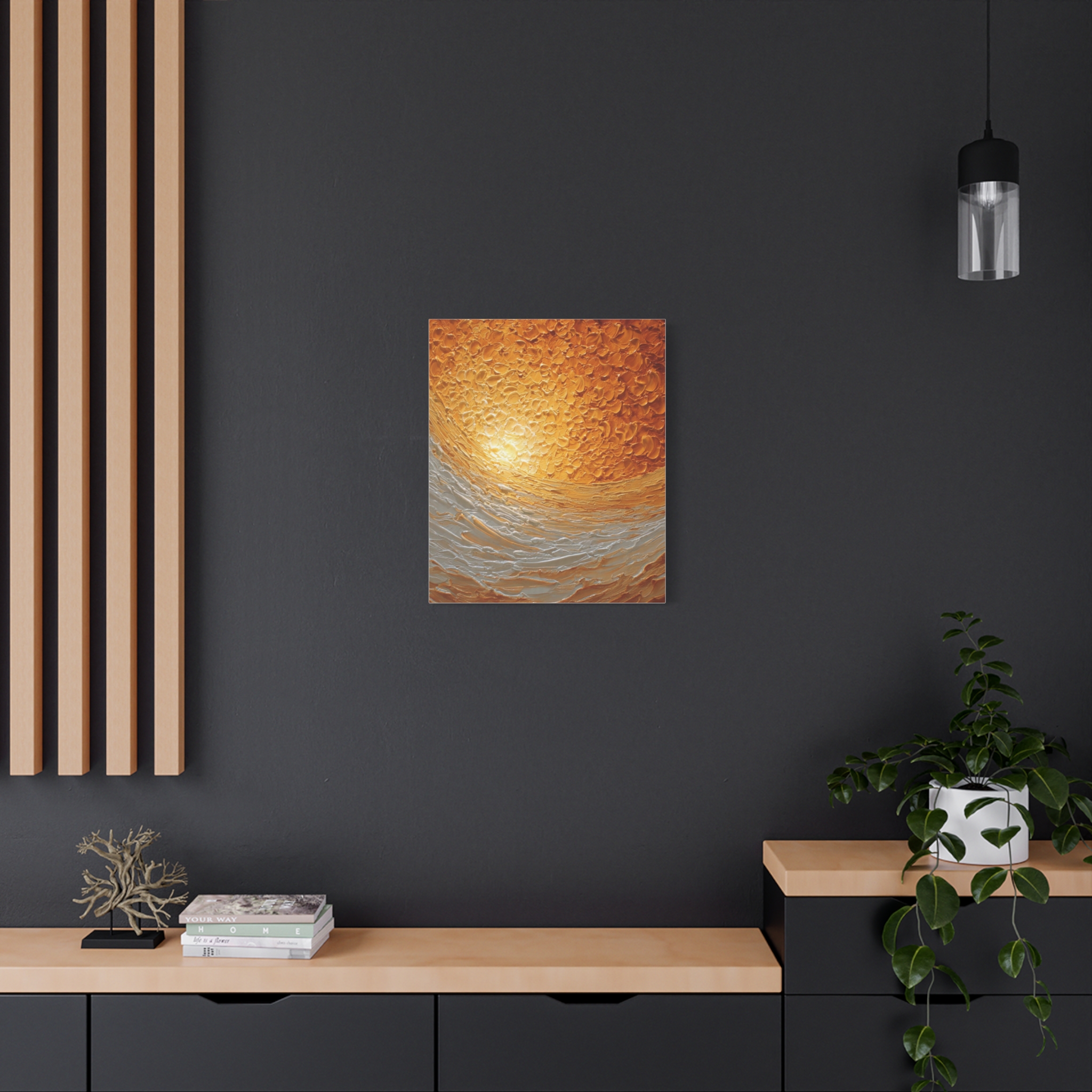 Abstract Sunrise Ocean Matte Canvas Wall Art — Stretched 1.25" - Image 60