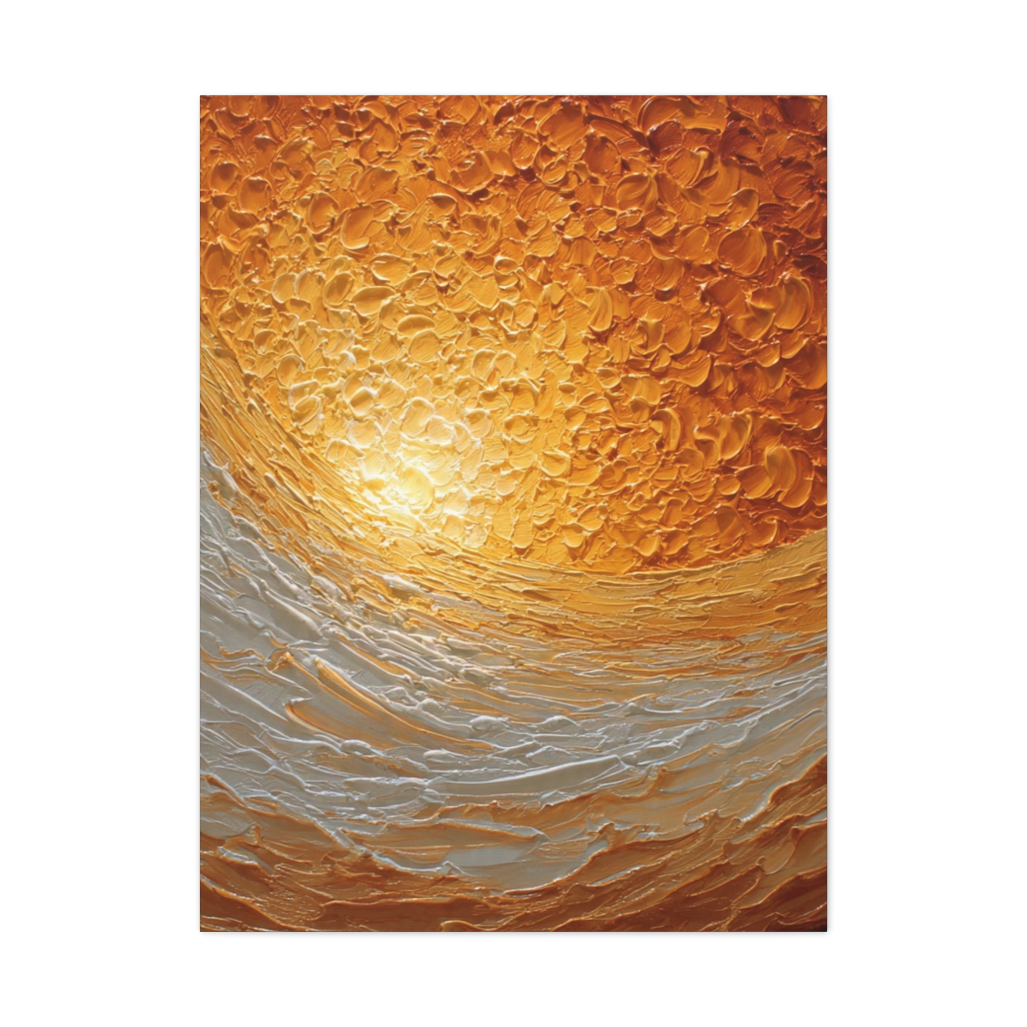 Abstract Sunrise Ocean Matte Canvas Wall Art — Stretched 1.25" - Image 52