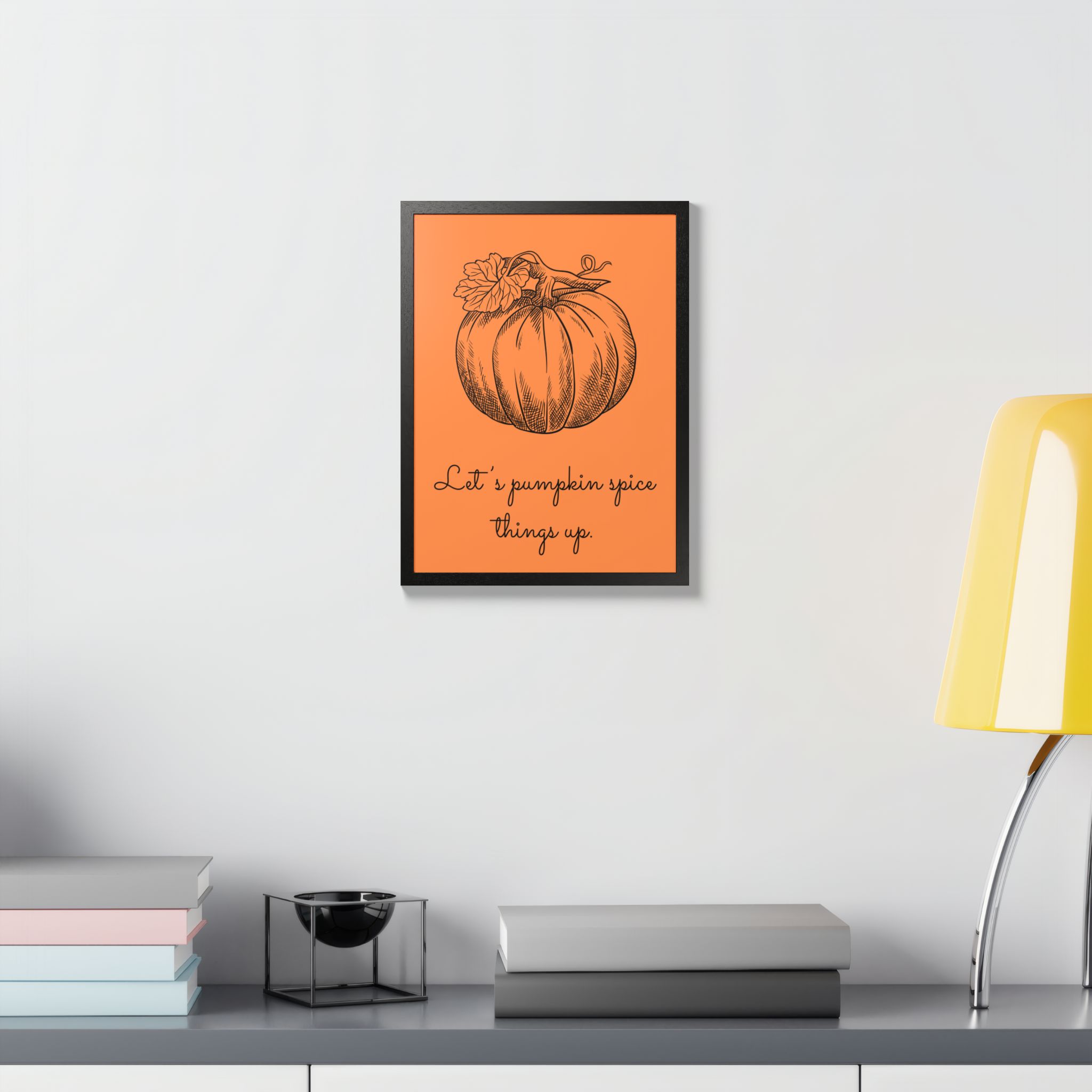 Pumpkin Spice Framed Poster — Autumn Kitchen Wall Art - Image 19