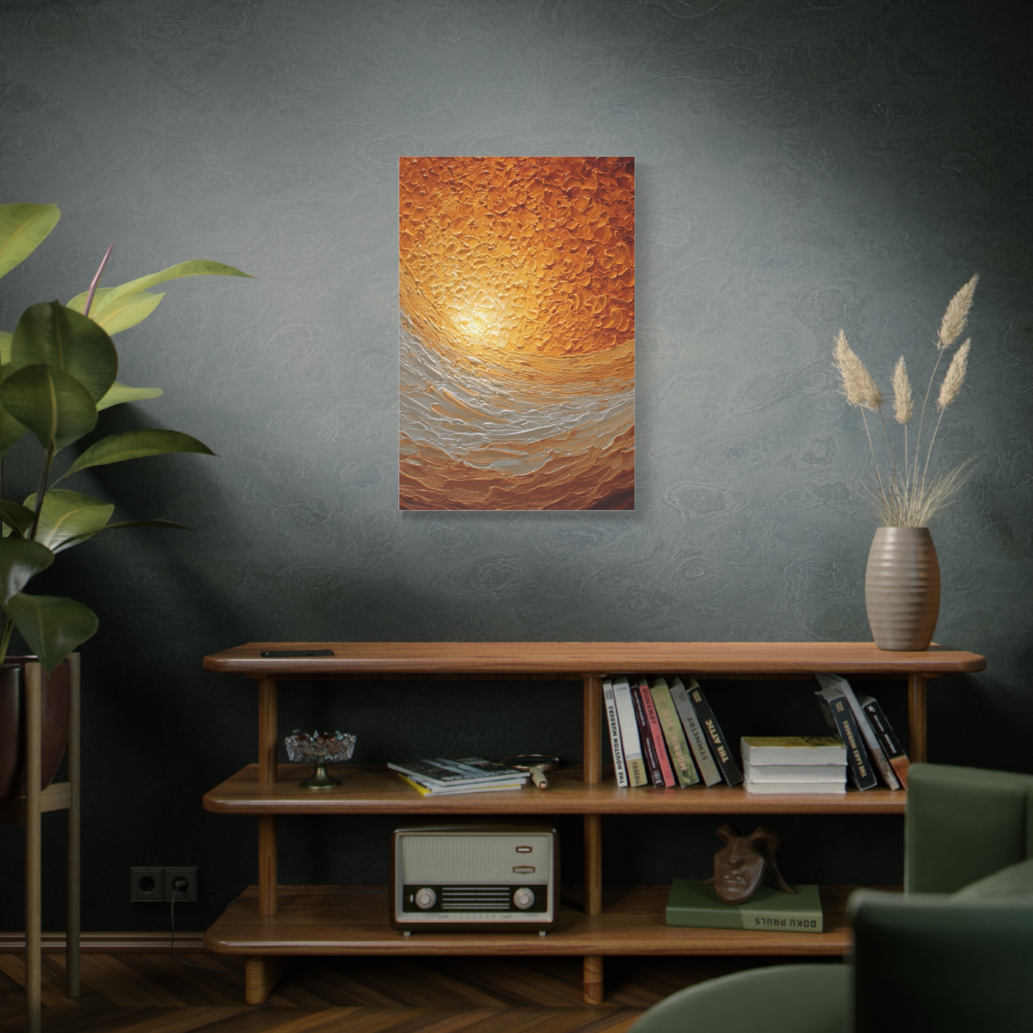 Abstract Sunrise Ocean Matte Canvas Wall Art — Stretched 1.25" - Image 36