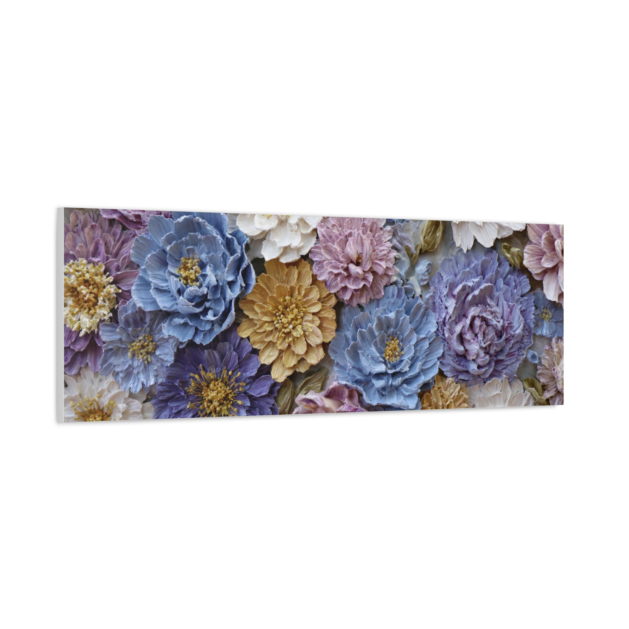Floral Wall Art Canvas — Pastel Peony Garden Matte Stretched Canvas - Image 17