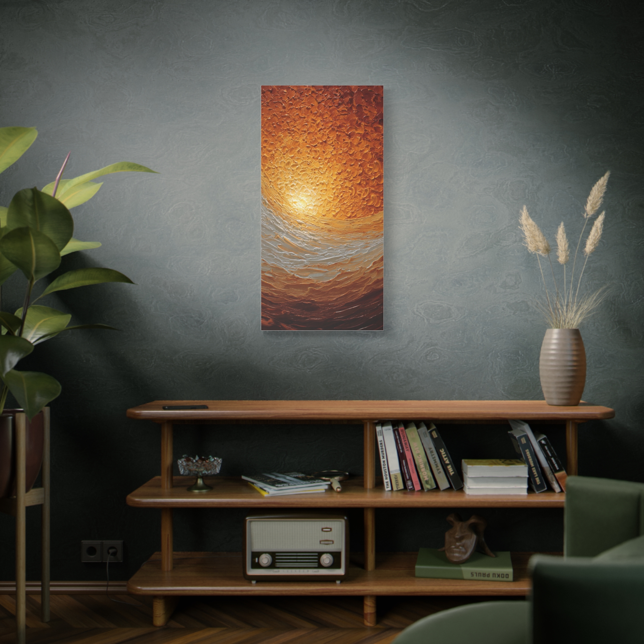 Abstract Sunrise Ocean Matte Canvas Wall Art — Stretched 1.25" - Image 6