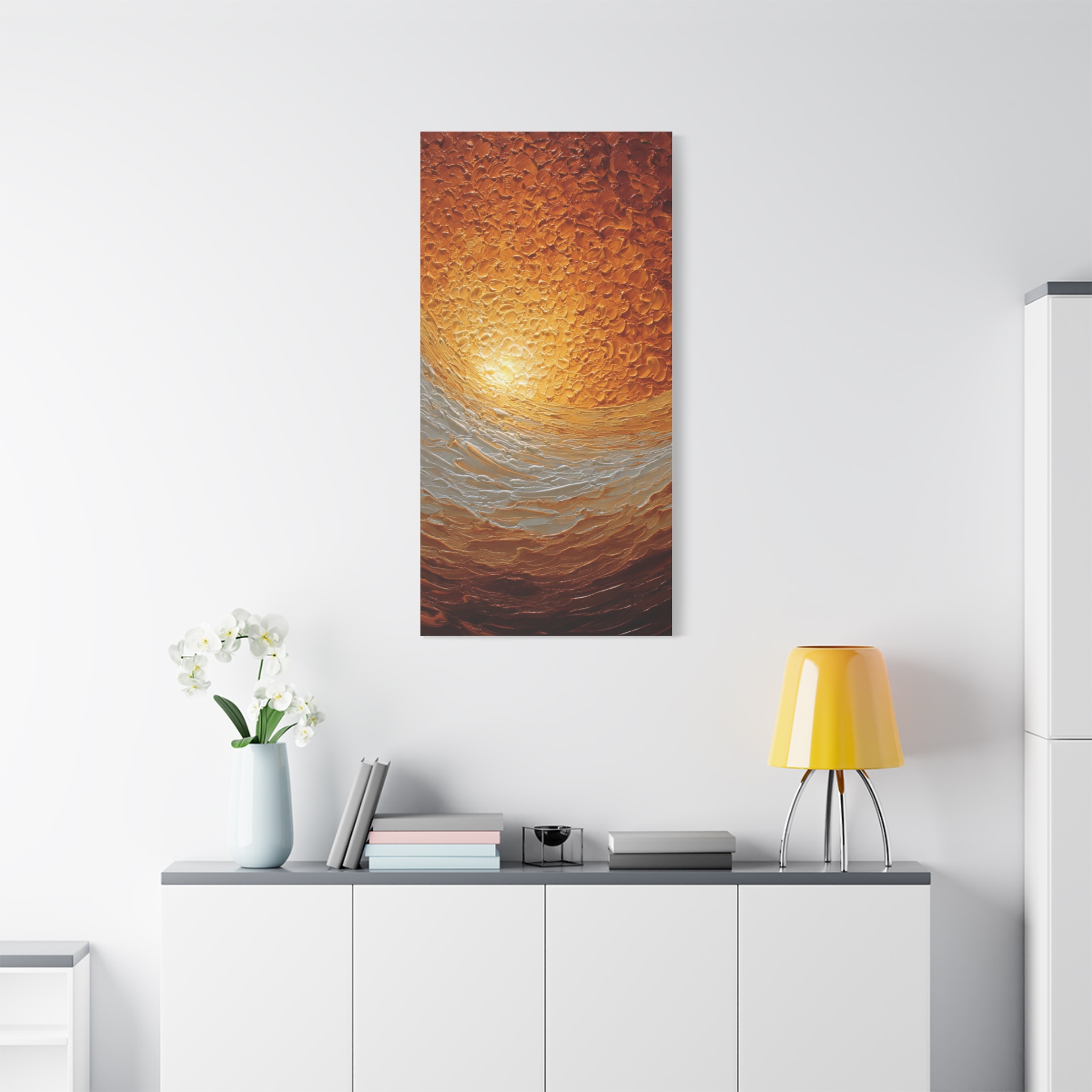 Abstract Sunrise Ocean Matte Canvas Wall Art — Stretched 1.25" - Image 34