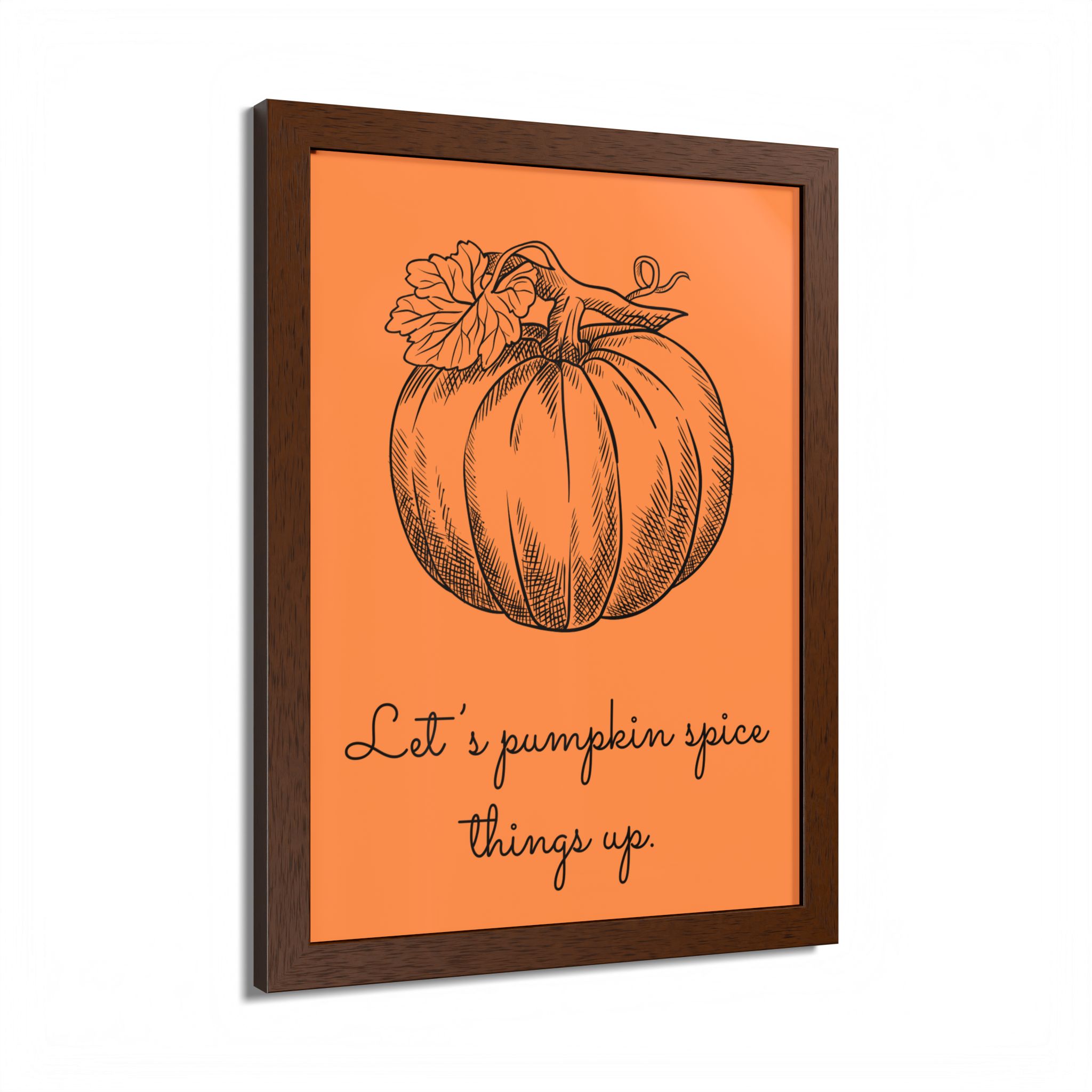 Pumpkin Spice Framed Poster — Autumn Kitchen Wall Art - Image 3