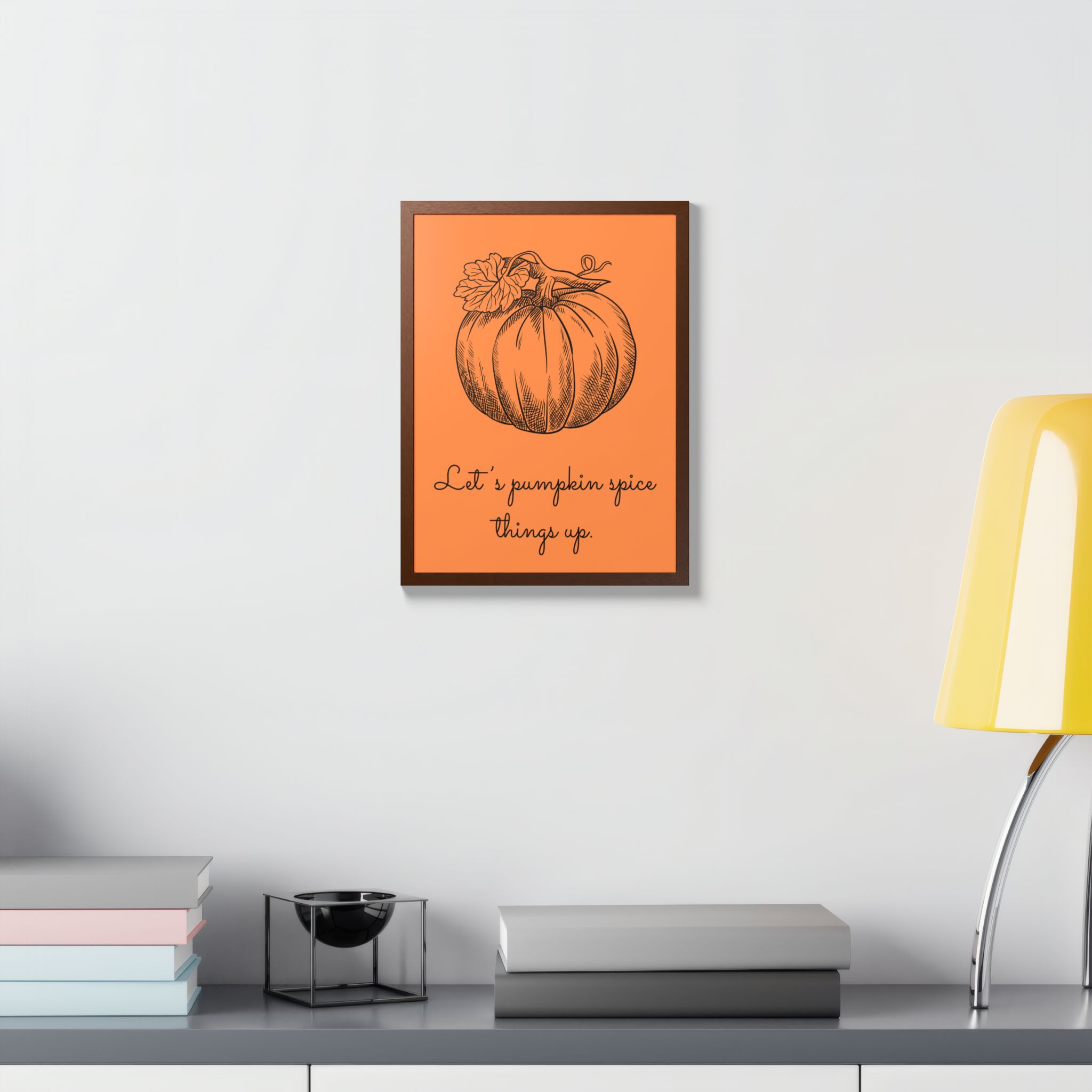 Pumpkin Spice Framed Poster — Autumn Kitchen Wall Art - Image 12