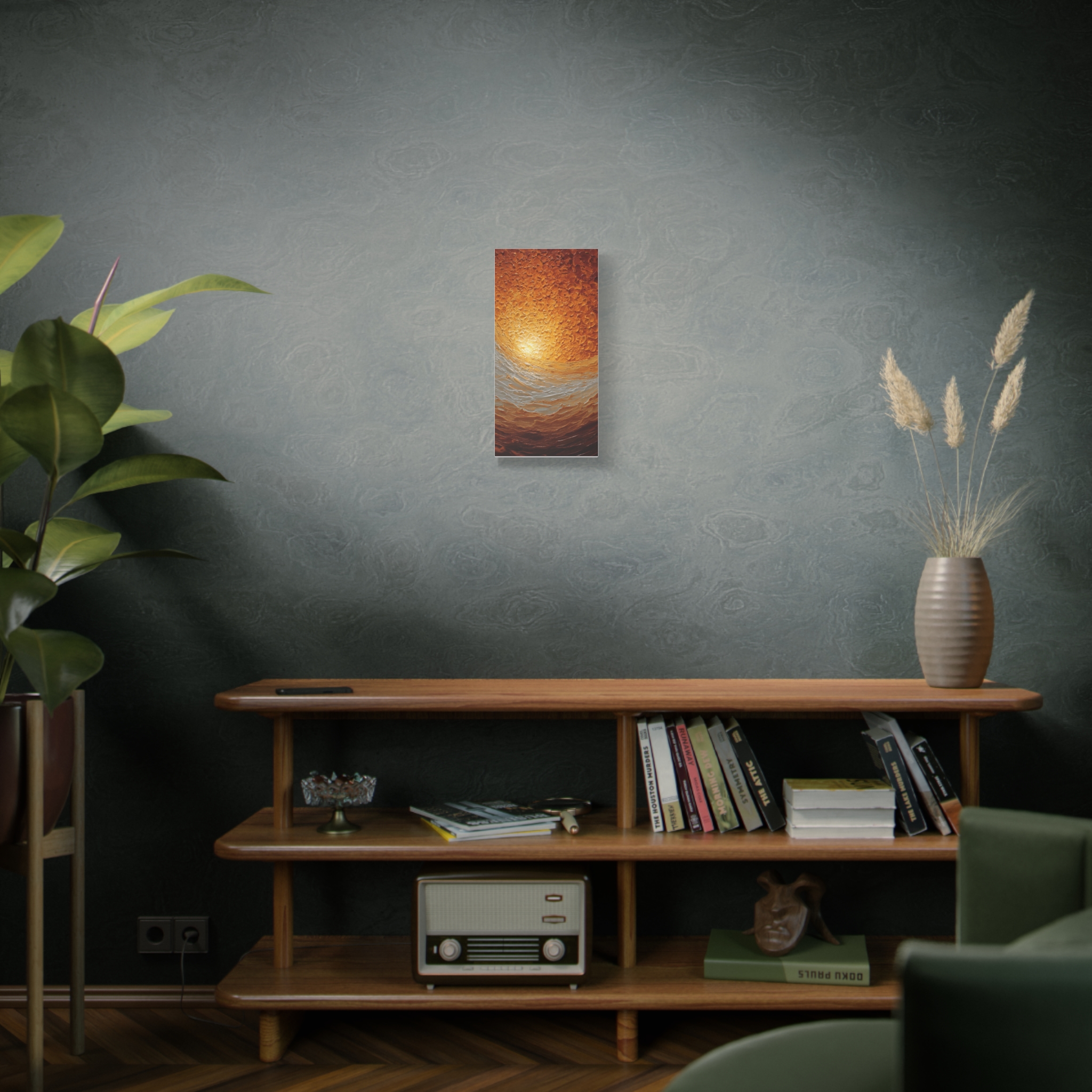 Abstract Sunrise Ocean Matte Canvas Wall Art — Stretched 1.25" - Image 76