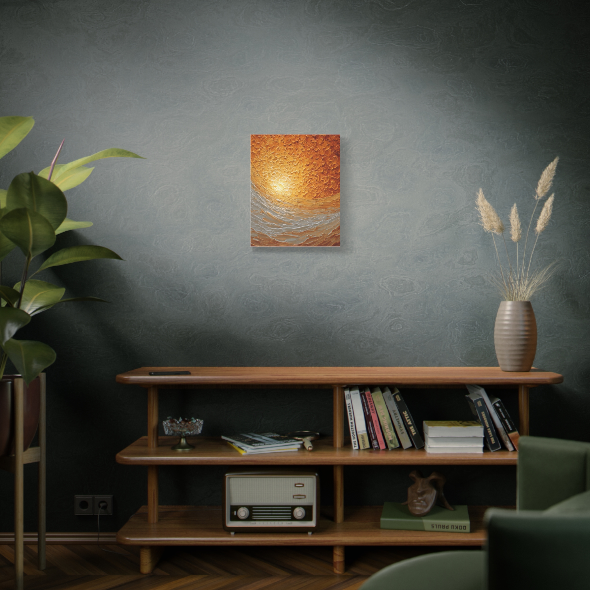 Abstract Sunrise Ocean Matte Canvas Wall Art — Stretched 1.25" - Image 16