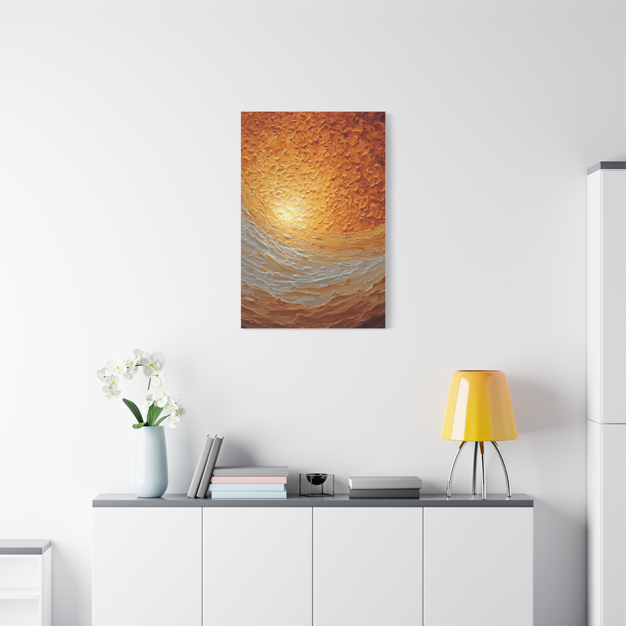 Abstract Sunrise Ocean Matte Canvas Wall Art — Stretched 1.25" - Image 39