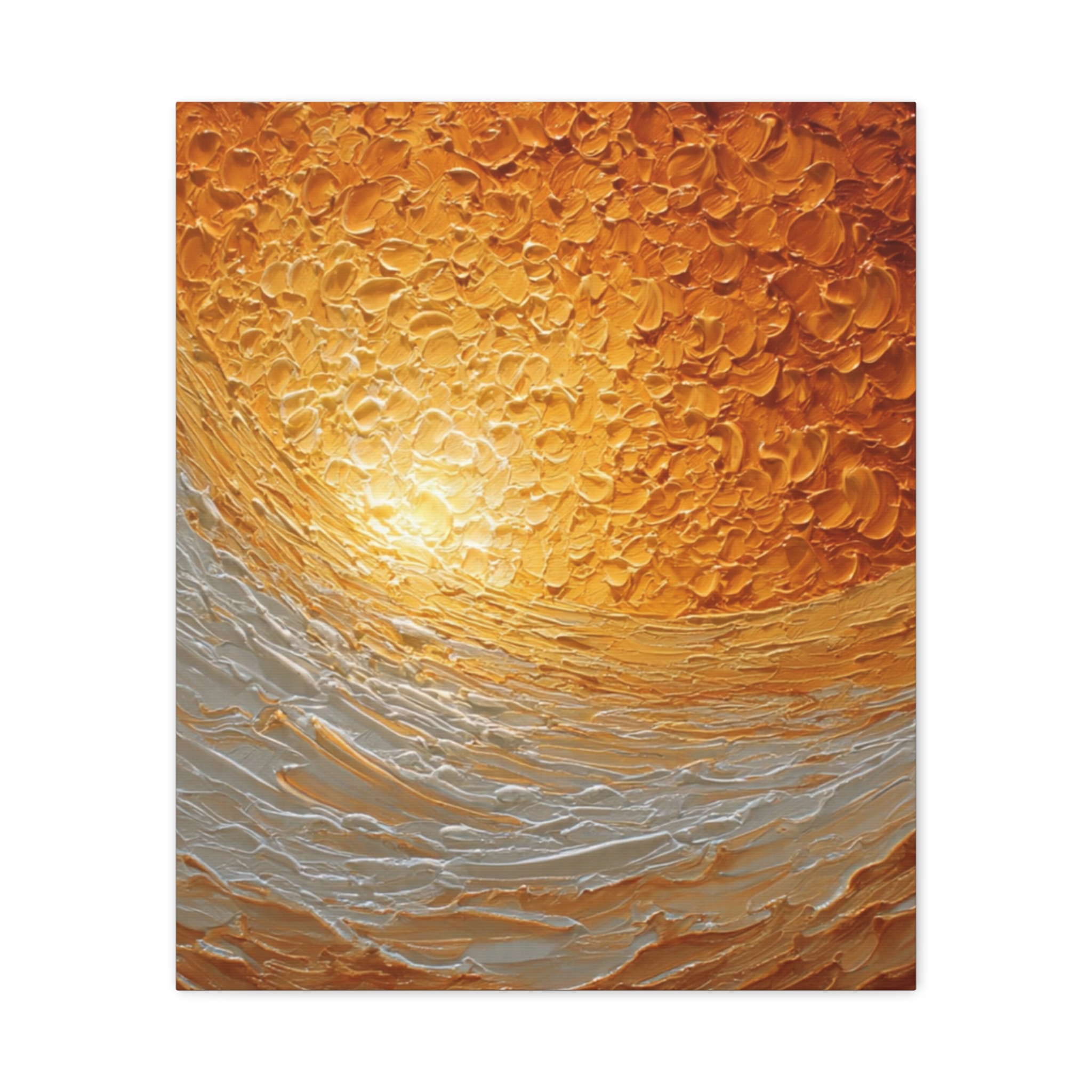 Abstract Sunrise Ocean Matte Canvas Wall Art — Stretched 1.25" - Image 57