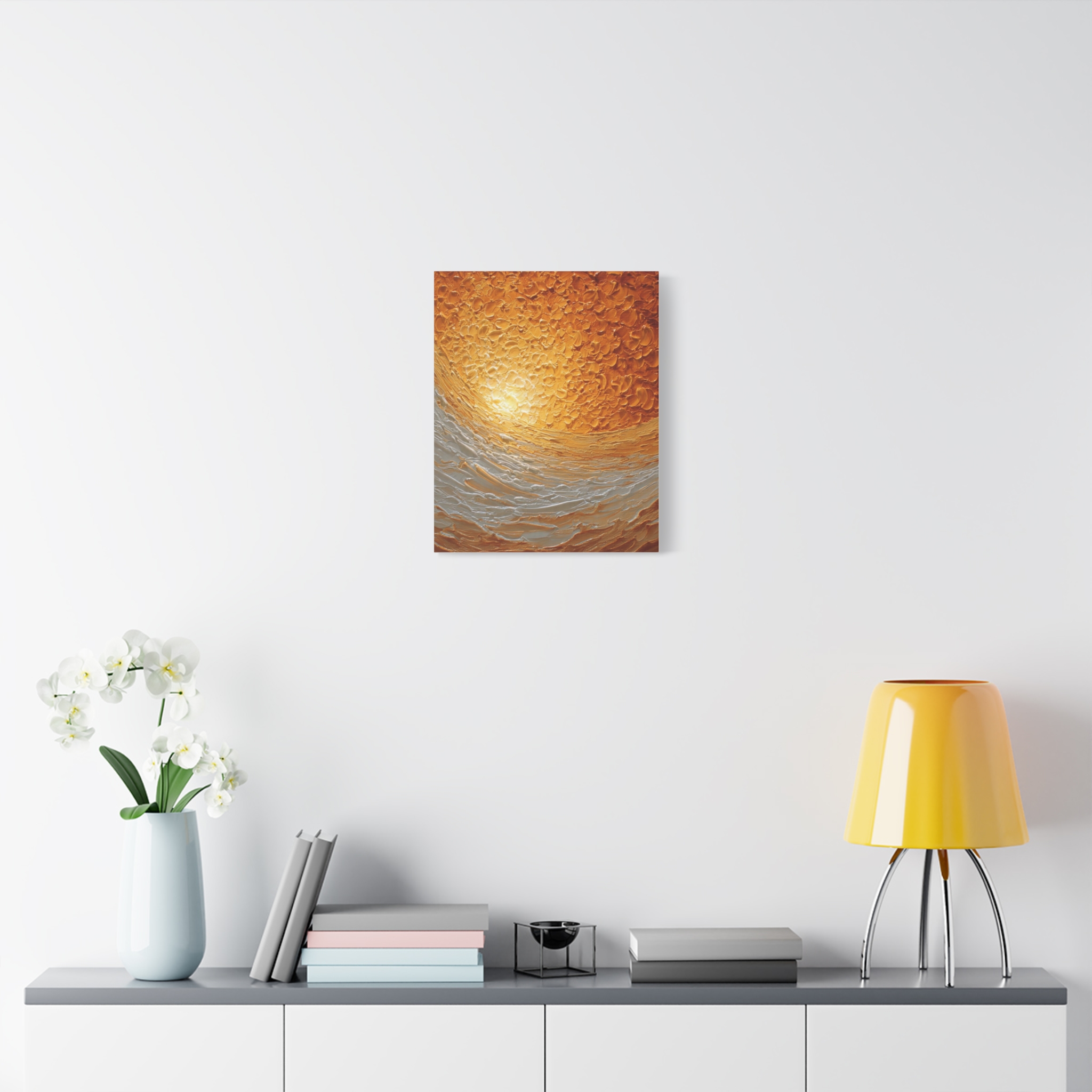 Abstract Sunrise Ocean Matte Canvas Wall Art — Stretched 1.25" - Image 19