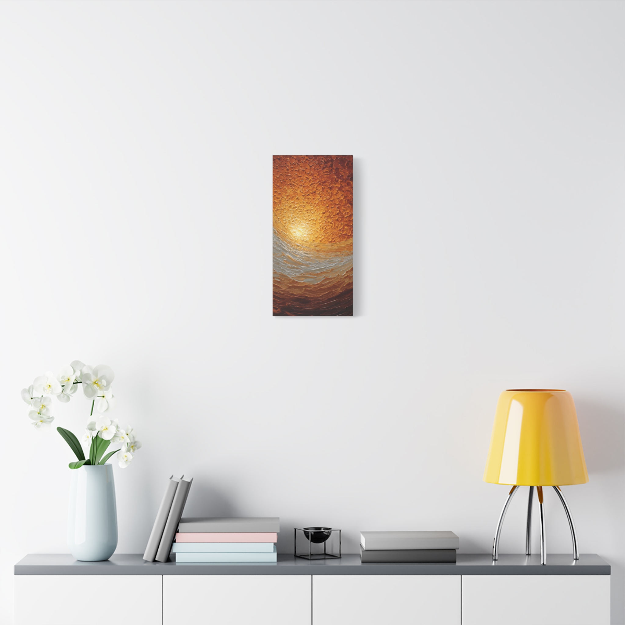 Abstract Sunrise Ocean Matte Canvas Wall Art — Stretched 1.25" - Image 79