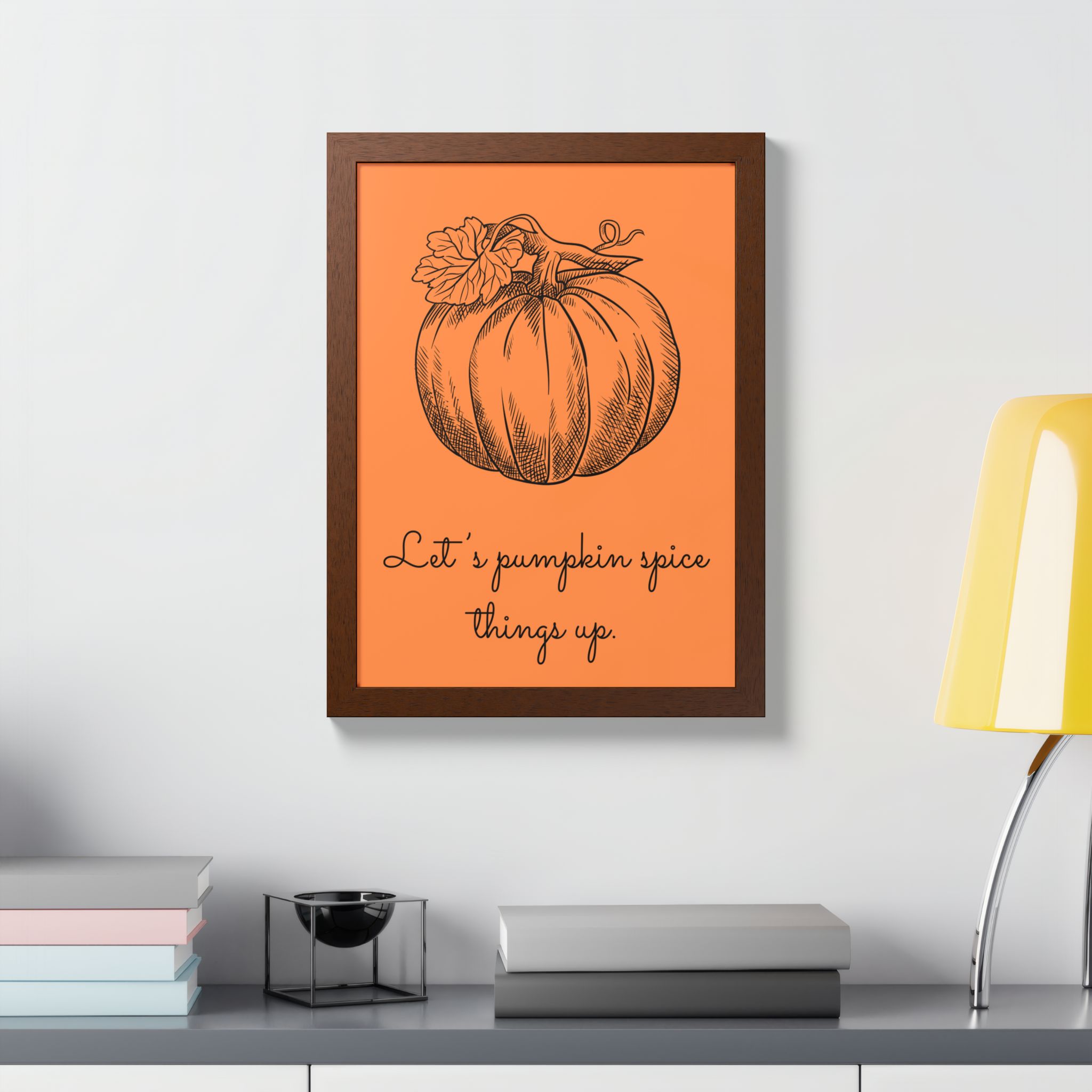 Pumpkin Spice Framed Poster — Autumn Kitchen Wall Art - Image 4