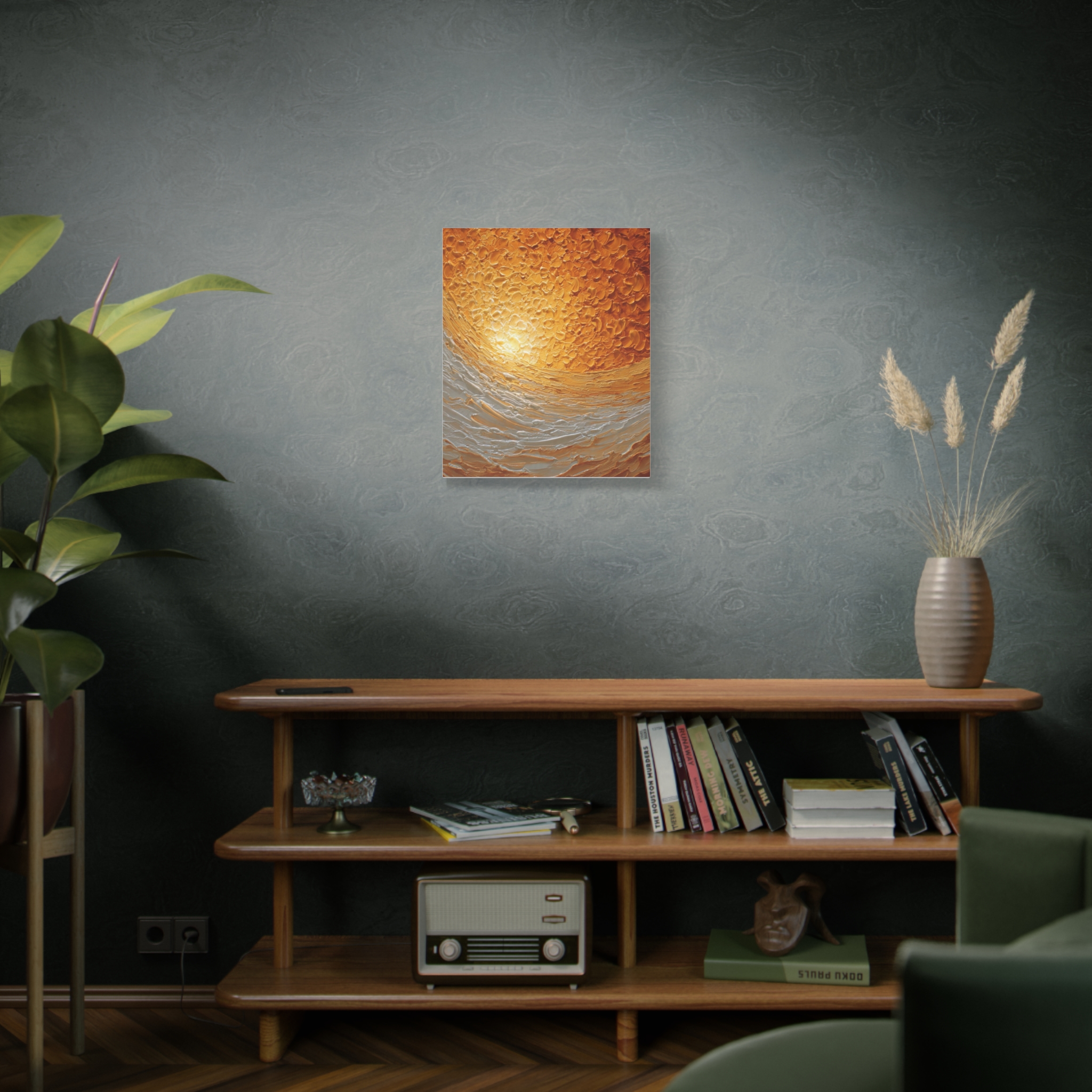 Abstract Sunrise Ocean Matte Canvas Wall Art — Stretched 1.25" - Image 56