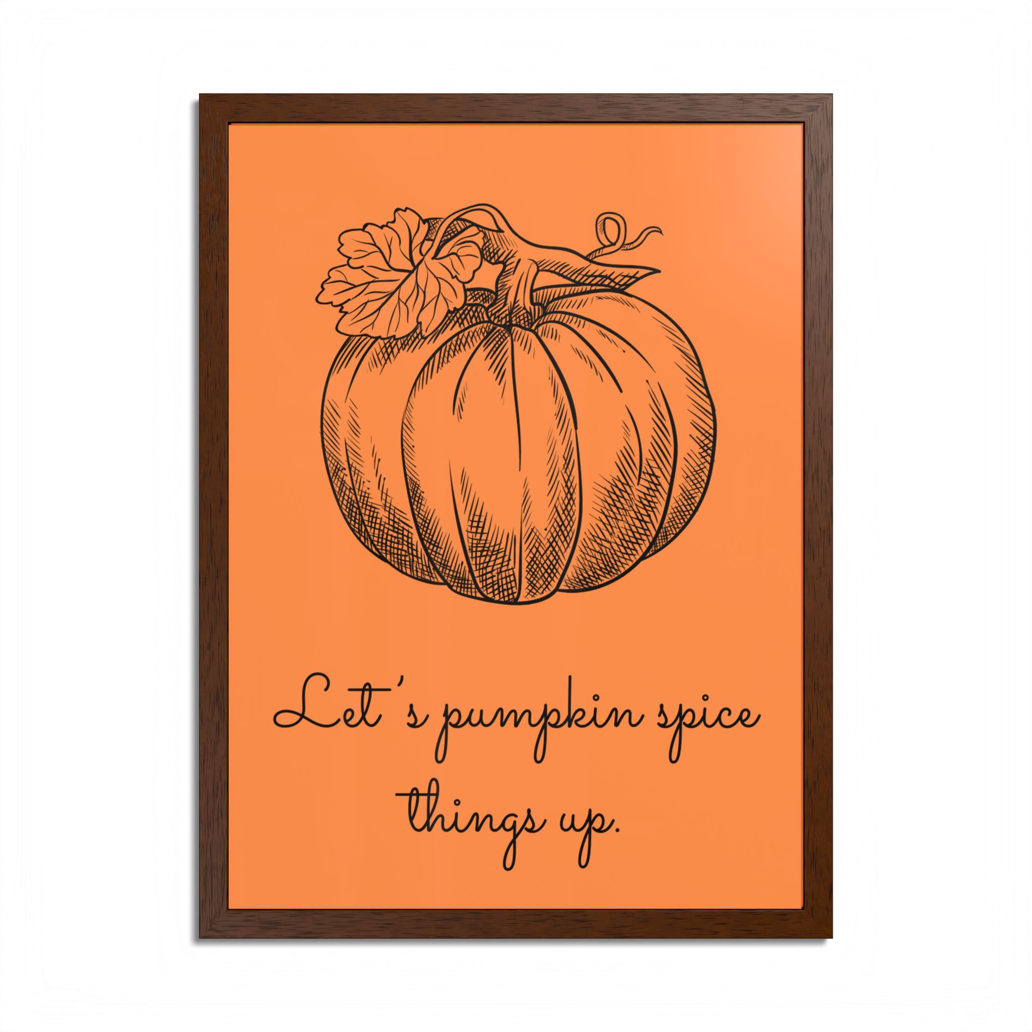 Pumpkin Spice Framed Poster — Autumn Kitchen Wall Art - Image 10