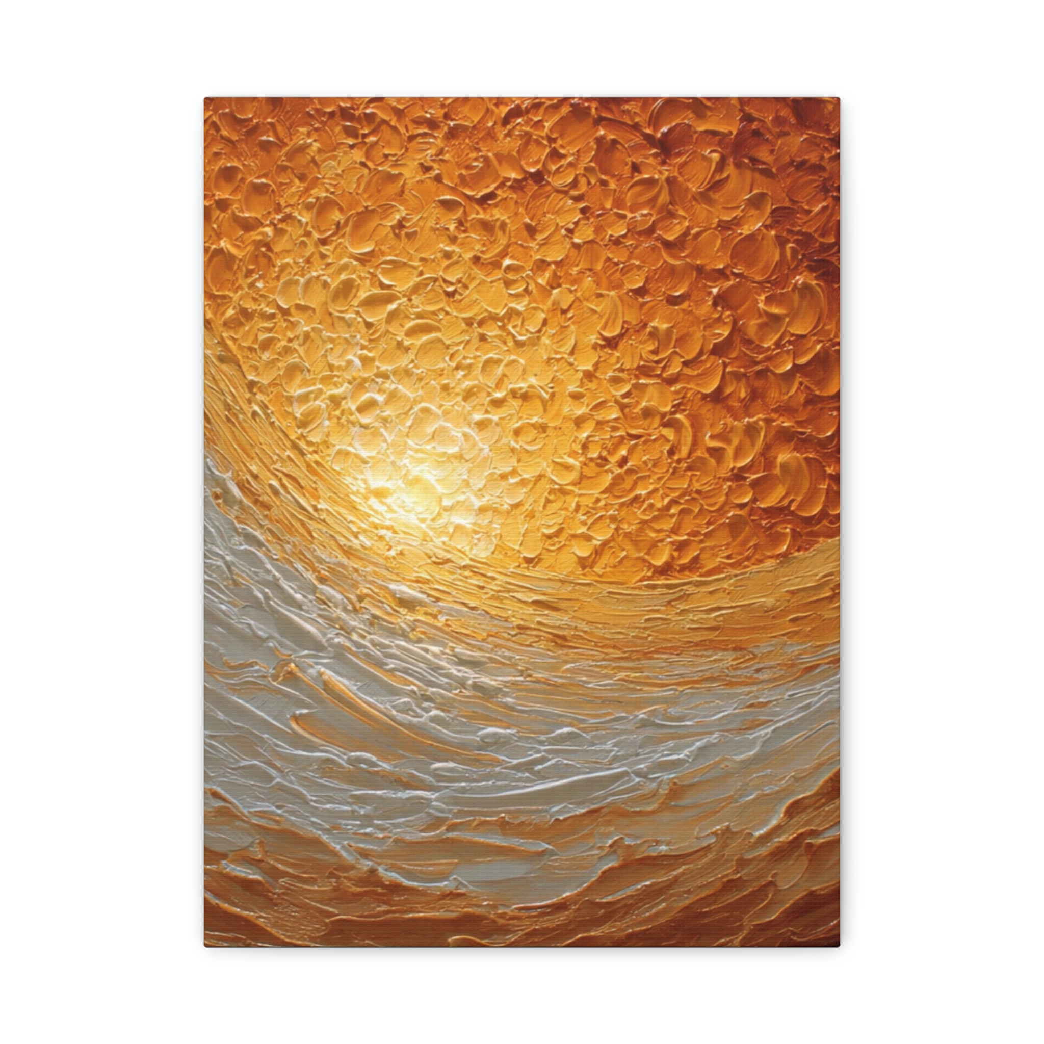 Abstract Sunrise Ocean Matte Canvas Wall Art — Stretched 1.25" - Image 27