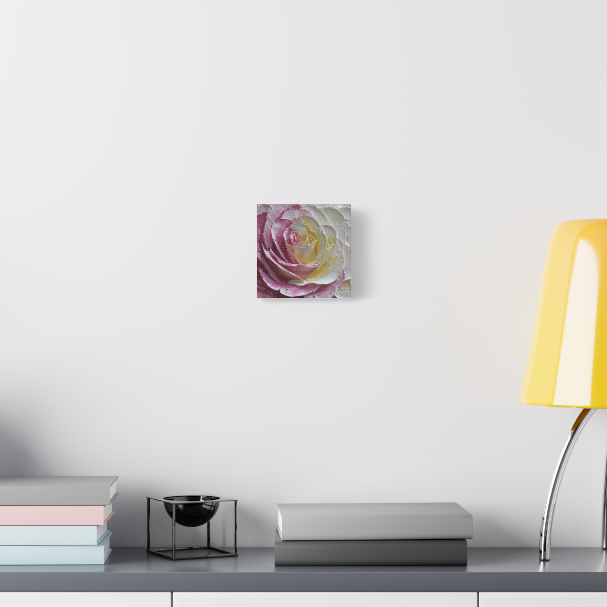 Floral Rose Oil-Paint Texture Canvas - Image 113