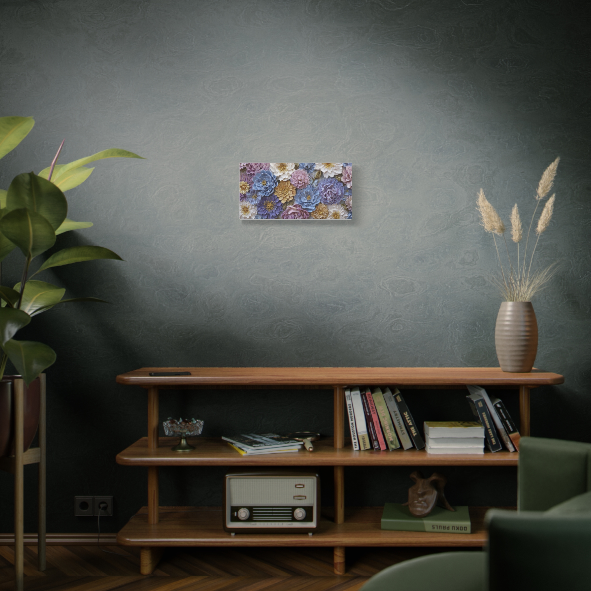 Floral Wall Art Canvas — Pastel Peony Garden Matte Stretched Canvas - Image 5