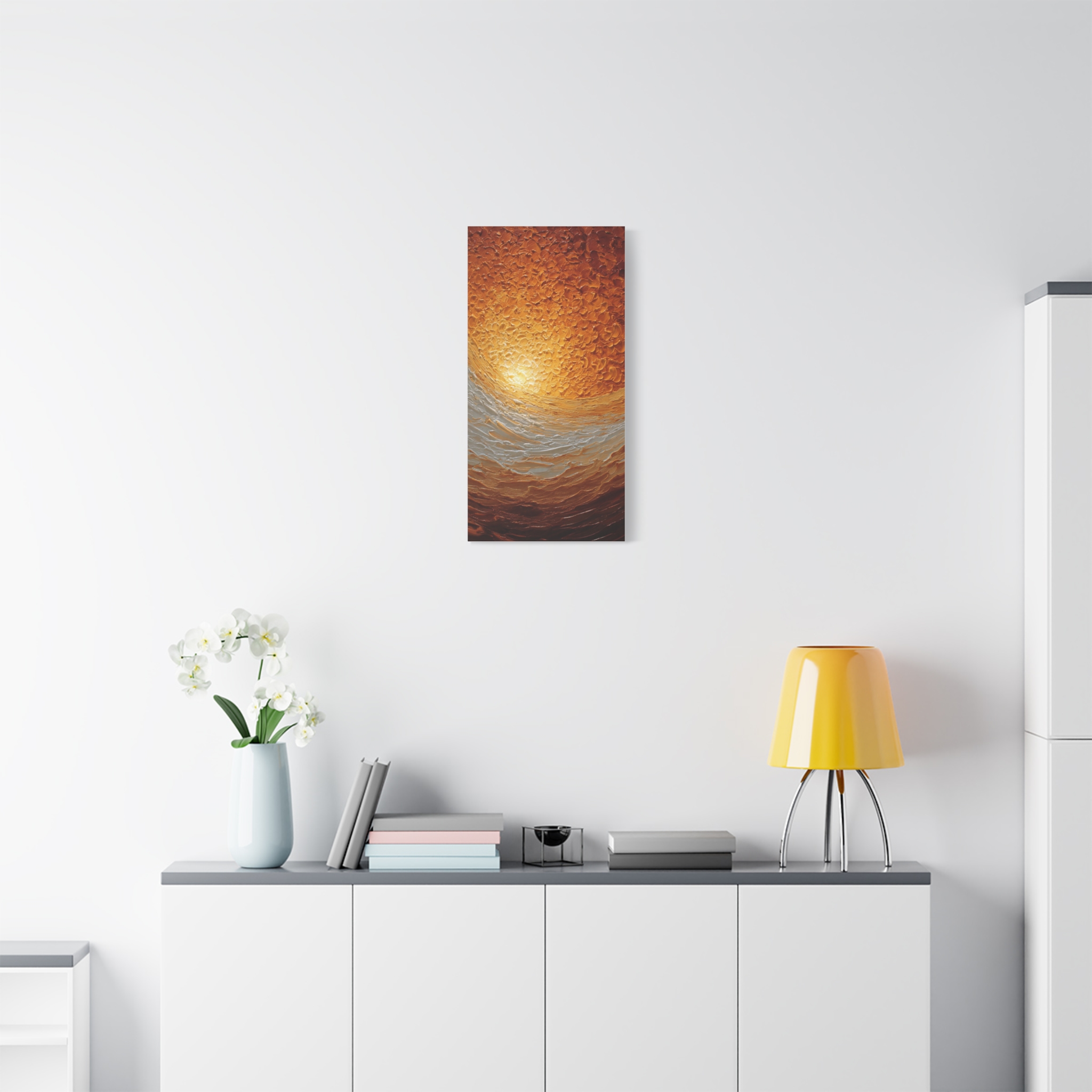 Abstract Sunrise Ocean Matte Canvas Wall Art — Stretched 1.25" - Image 89