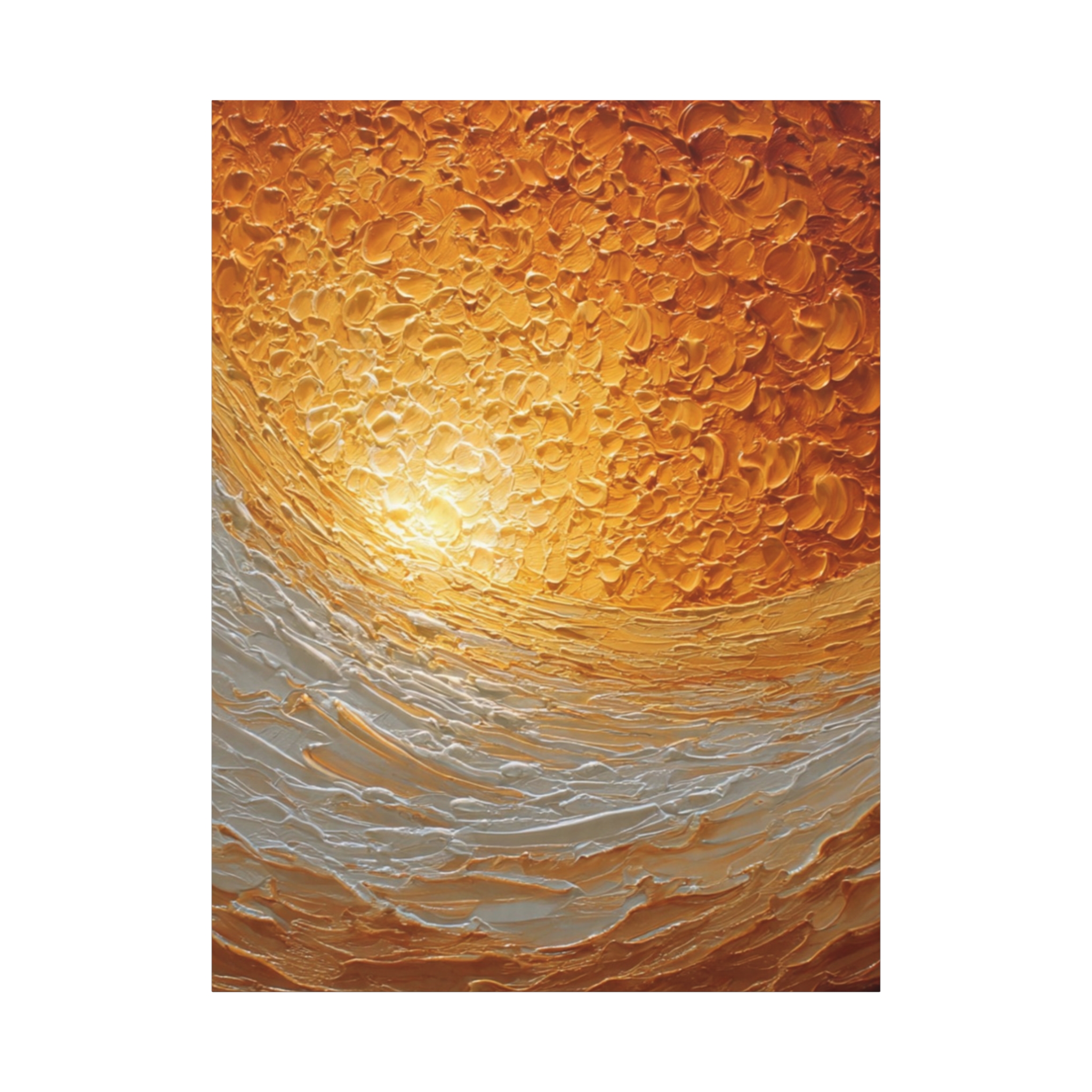 Abstract Sunrise Ocean Matte Canvas Wall Art — Stretched 1.25" - Image 12