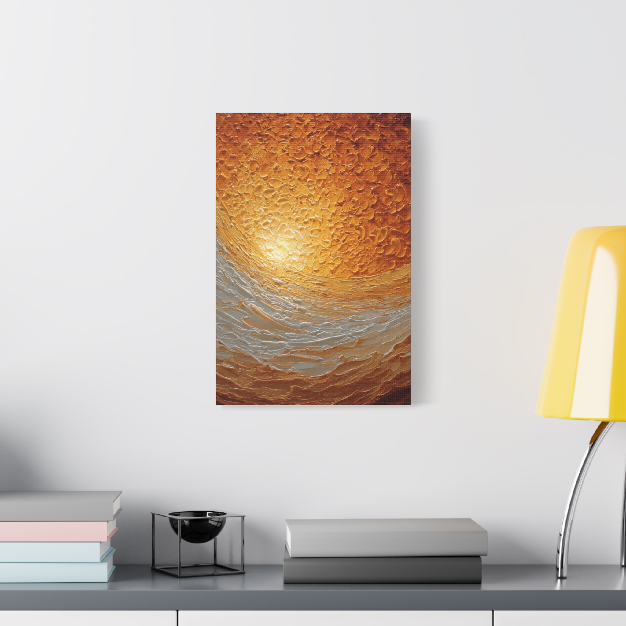 Abstract Sunrise Ocean Matte Canvas Wall Art — Stretched 1.25" - Image 84