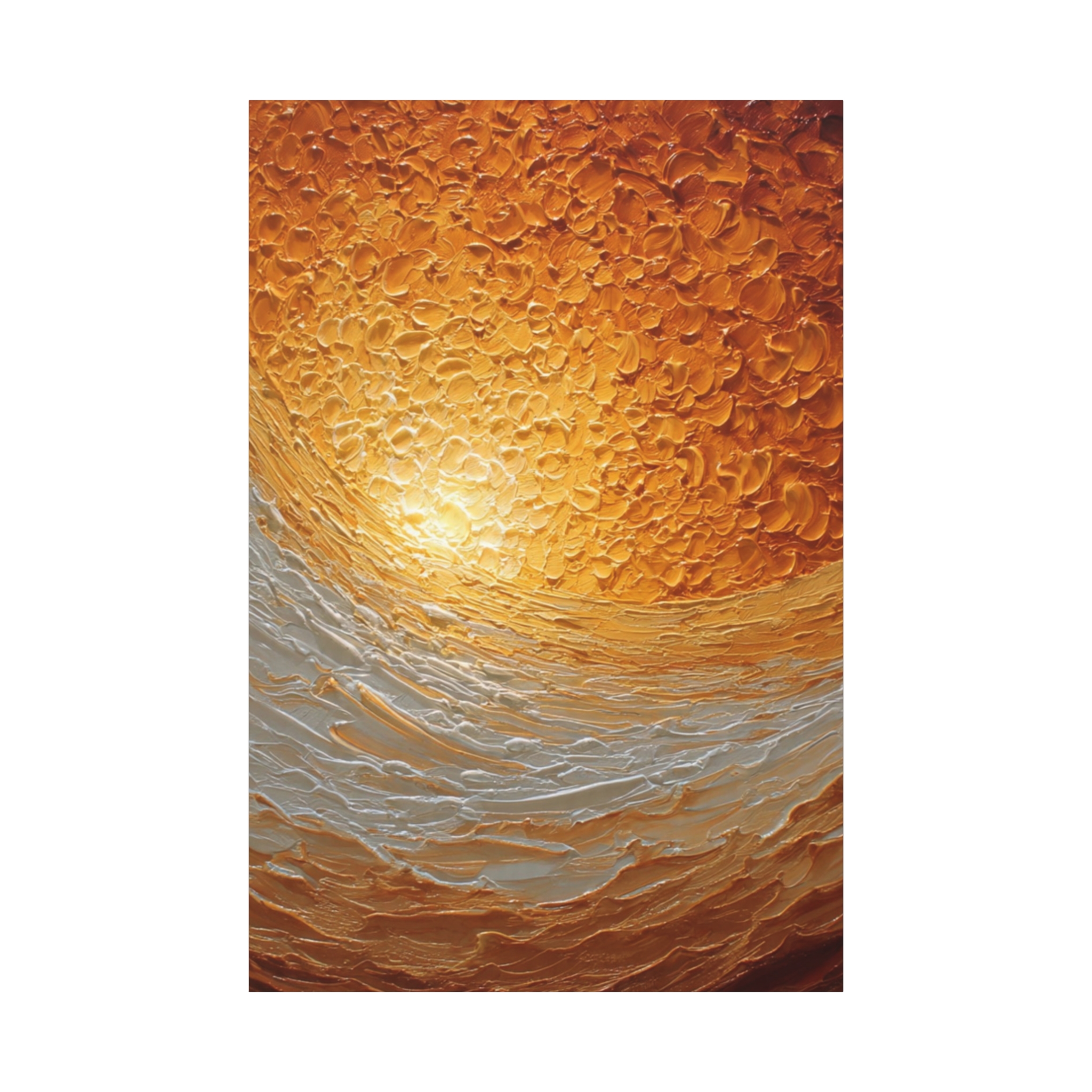 Abstract Sunrise Ocean Matte Canvas Wall Art — Stretched 1.25" - Image 42
