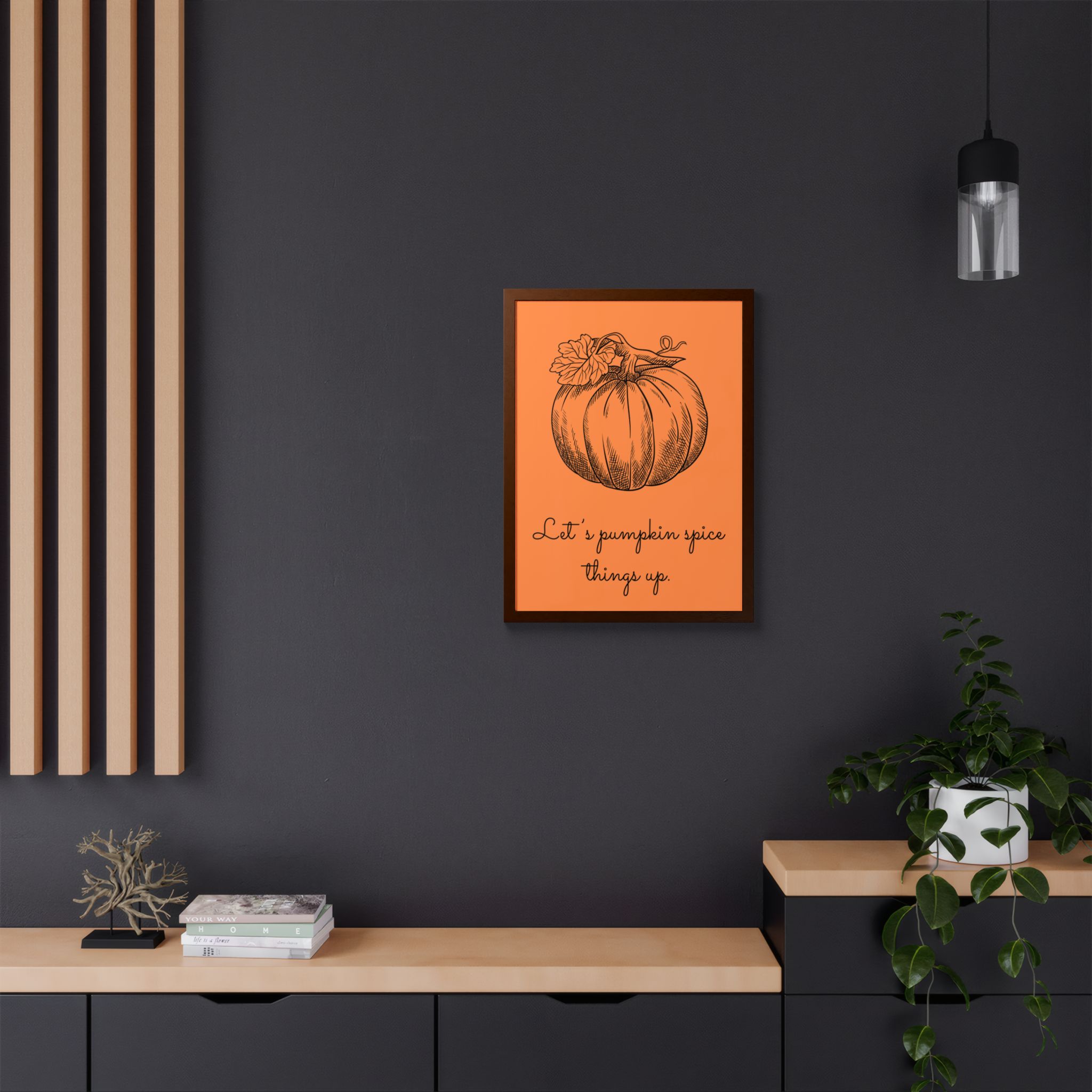 Pumpkin Spice Framed Poster — Autumn Kitchen Wall Art - Image 13