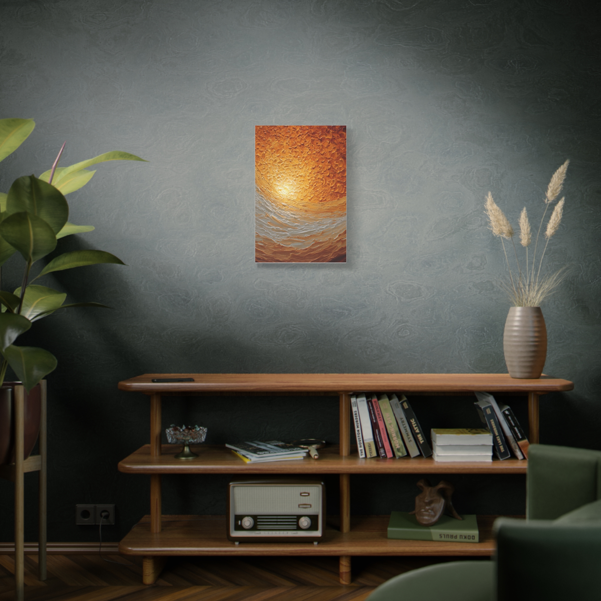 Abstract Sunrise Ocean Matte Canvas Wall Art — Stretched 1.25" - Image 61