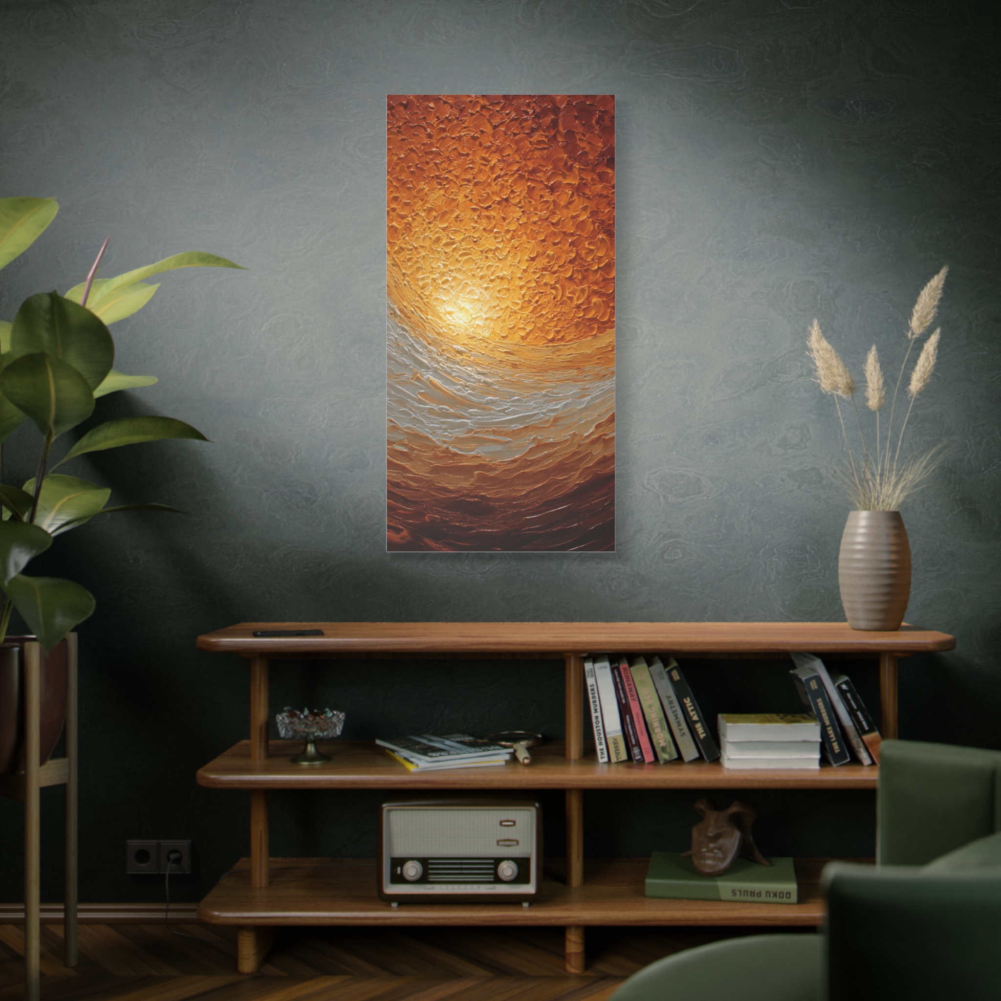 Abstract Sunrise Ocean Matte Canvas Wall Art — Stretched 1.25" - Image 31