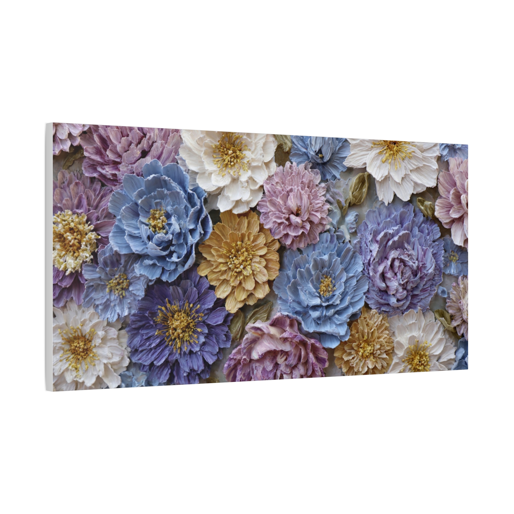 Floral Wall Art Canvas — Pastel Peony Garden Matte Stretched Canvas - Image 12