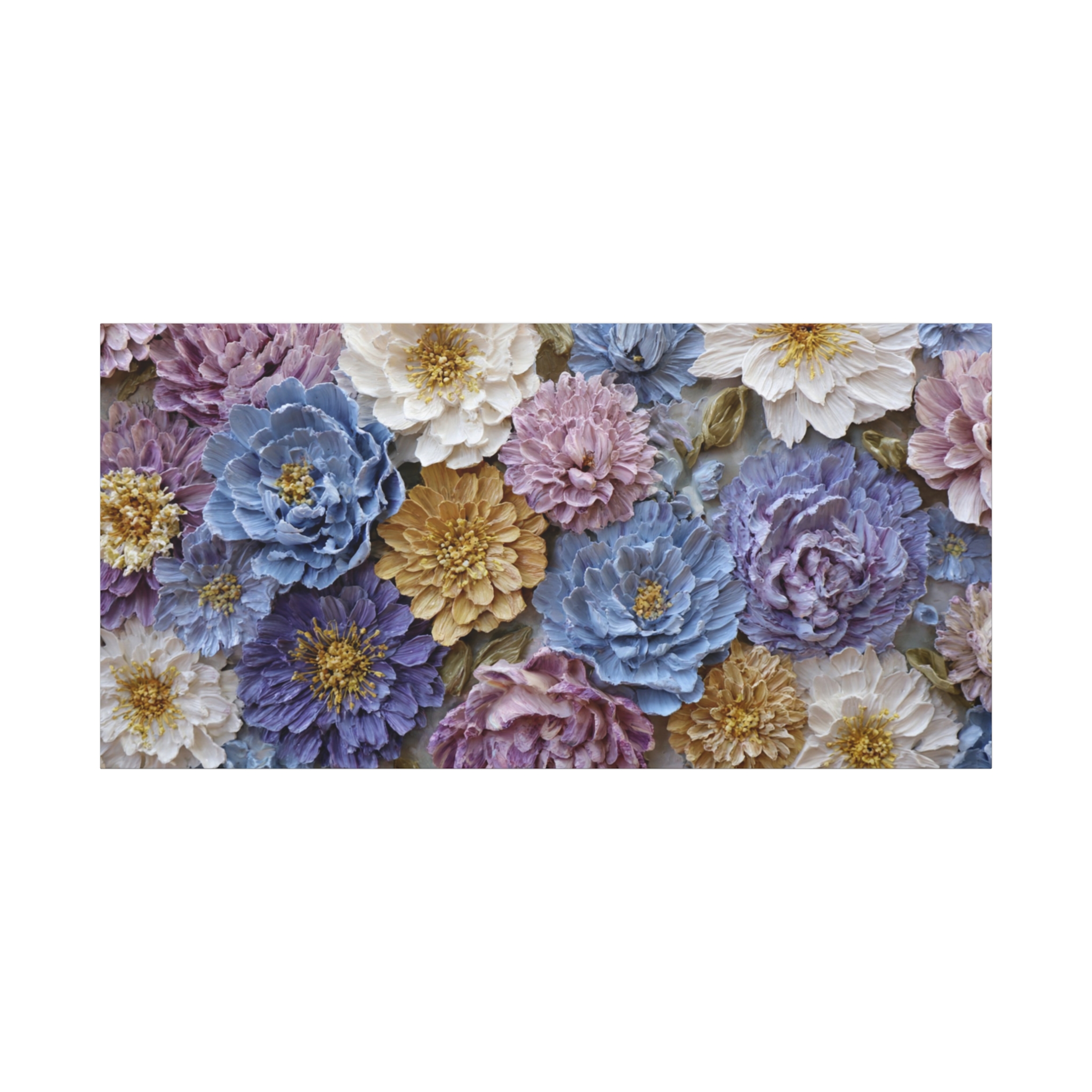 Floral Wall Art Canvas — Pastel Peony Garden Matte Stretched Canvas - Image 11