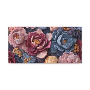 Floral Peony Canvas Wall Art — Textured Matte Stretched Print