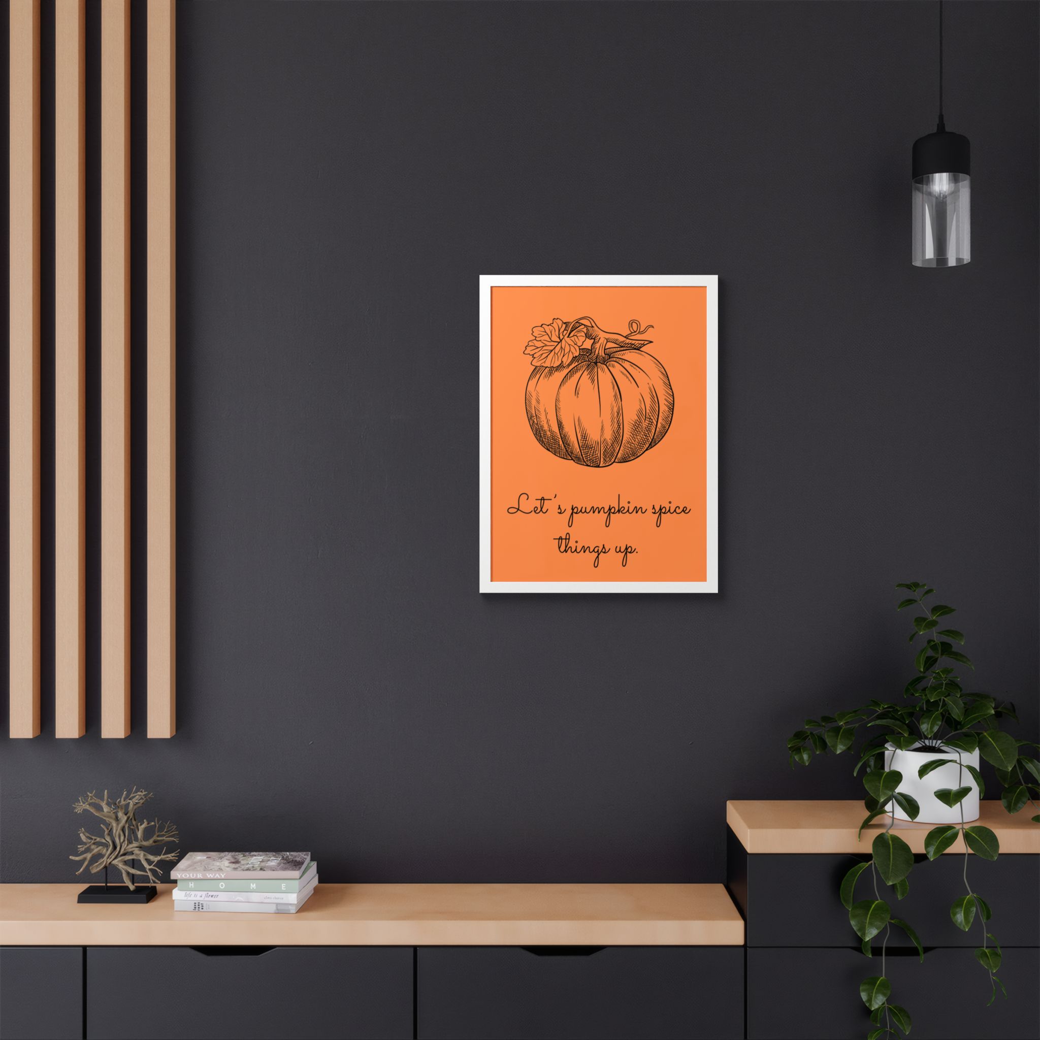Pumpkin Spice Framed Poster — Autumn Kitchen Wall Art - Image 16