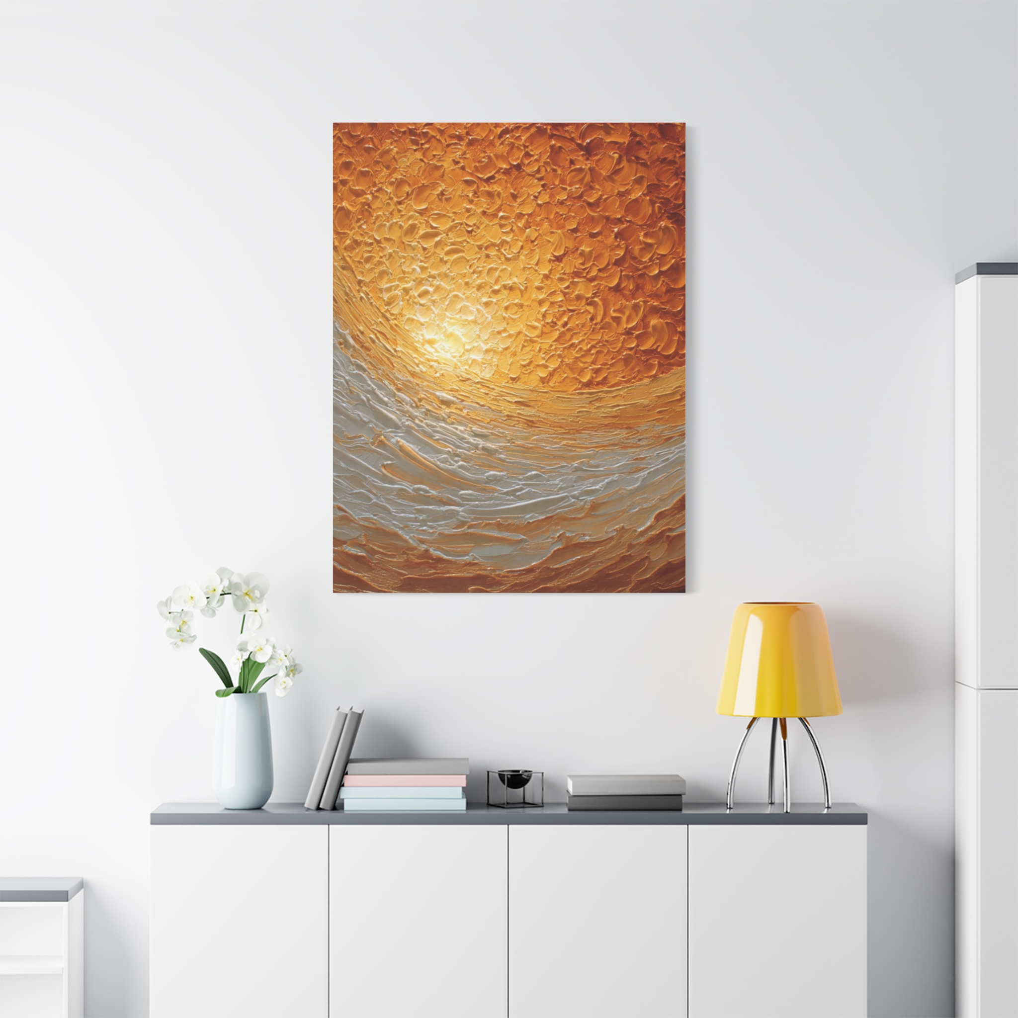 Abstract Sunrise Ocean Matte Canvas Wall Art — Stretched 1.25" - Image 14