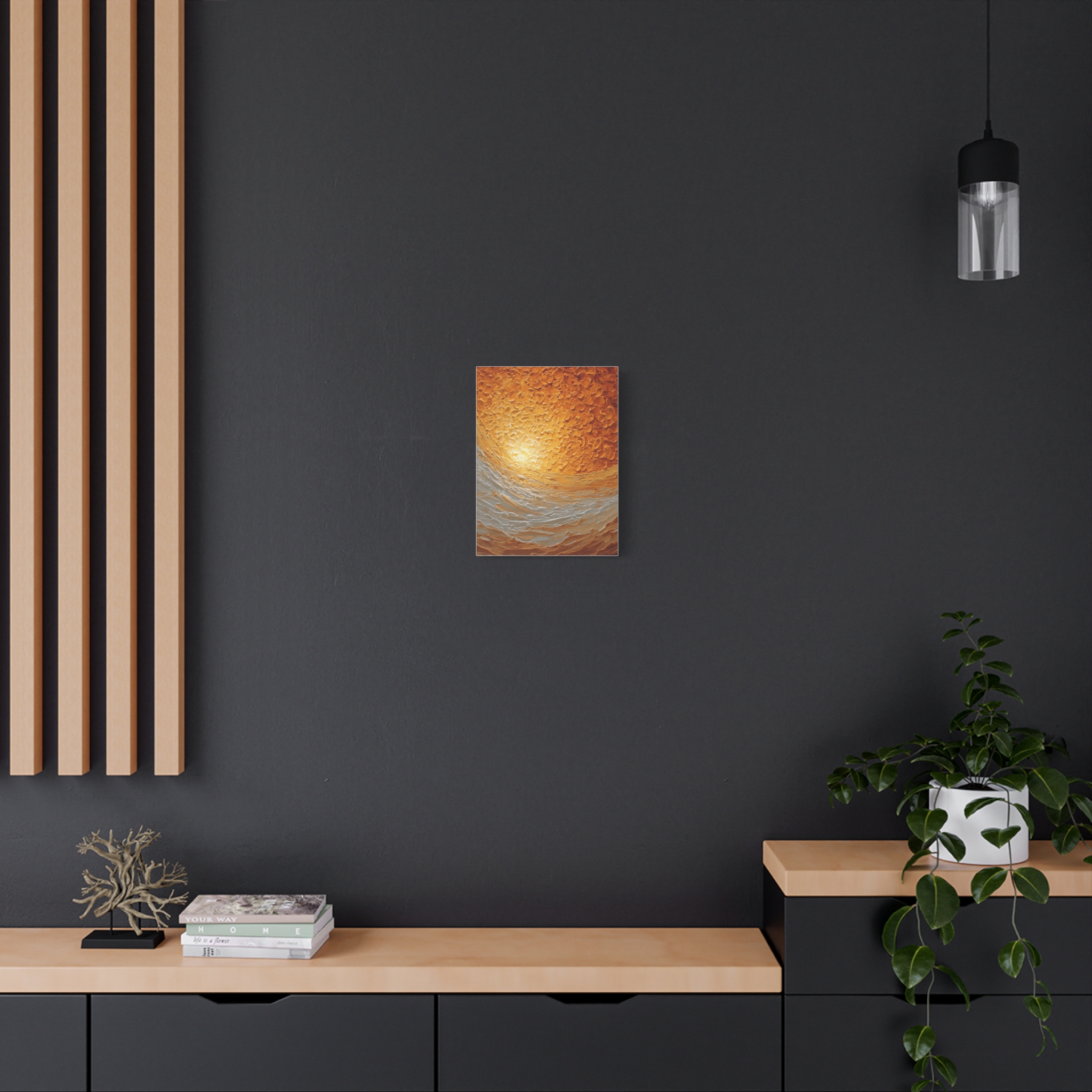 Abstract Sunrise Ocean Matte Canvas Wall Art — Stretched 1.25" - Image 30