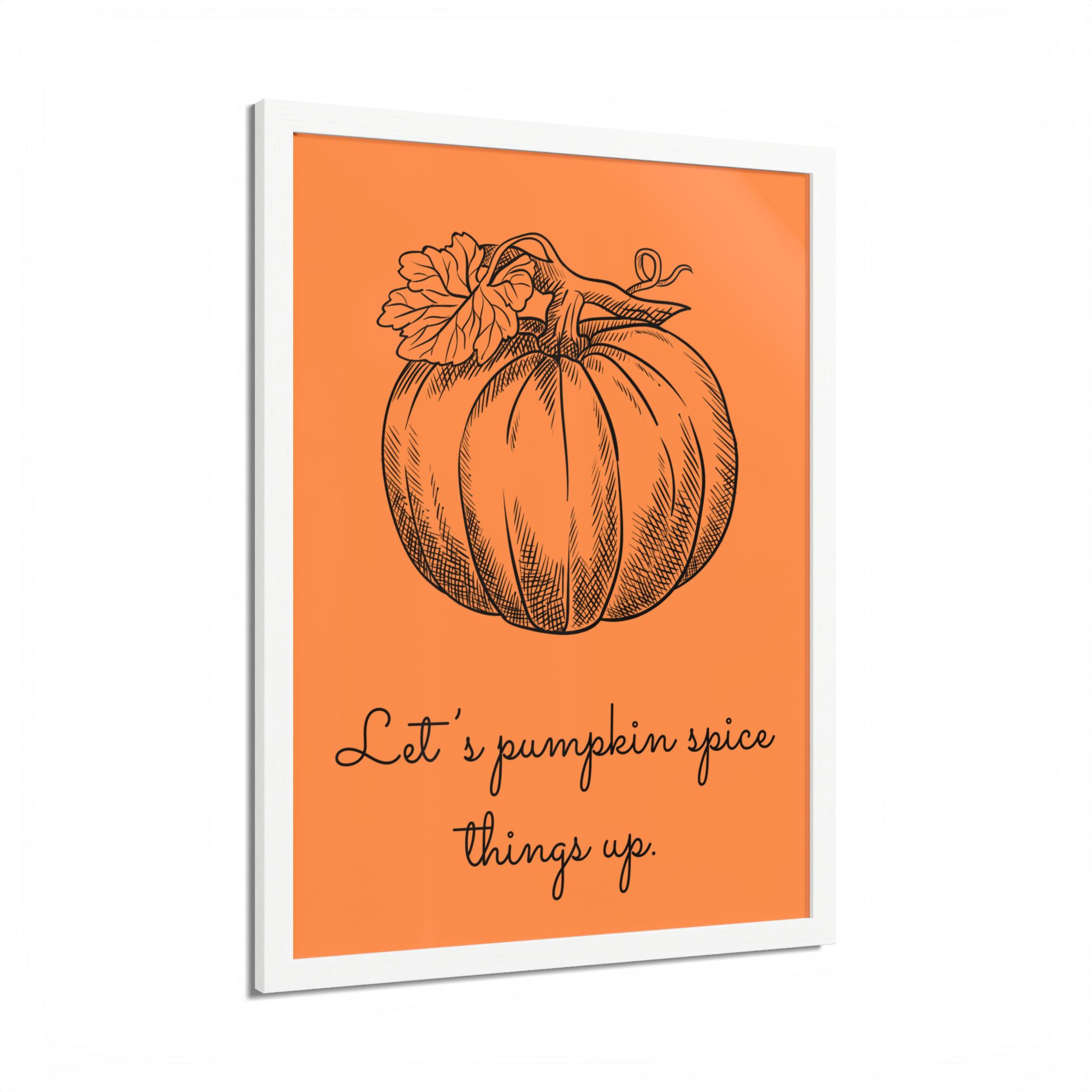 Pumpkin Spice Framed Poster — Autumn Kitchen Wall Art - Image 14