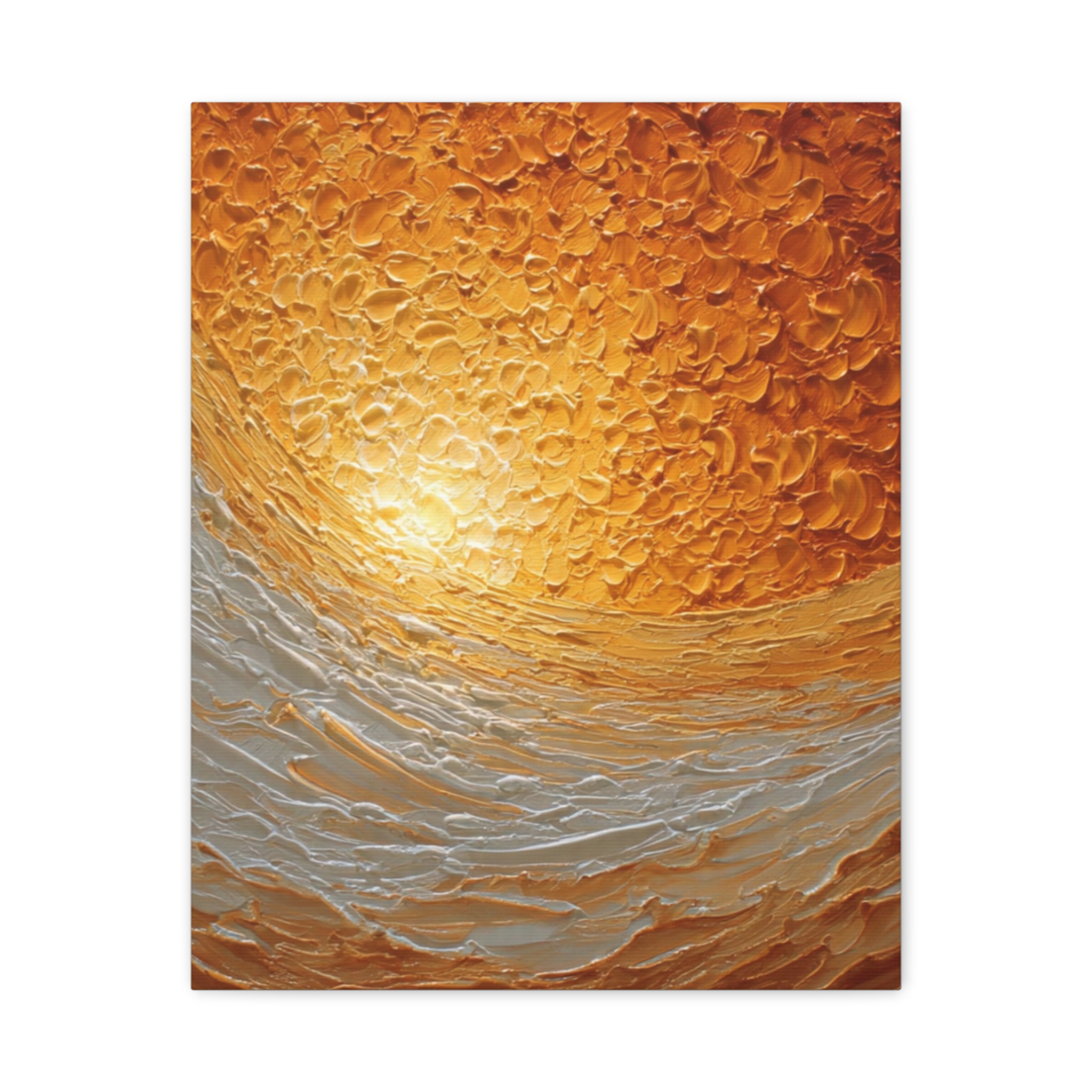 Abstract Sunrise Ocean Matte Canvas Wall Art — Stretched 1.25" - Image 17