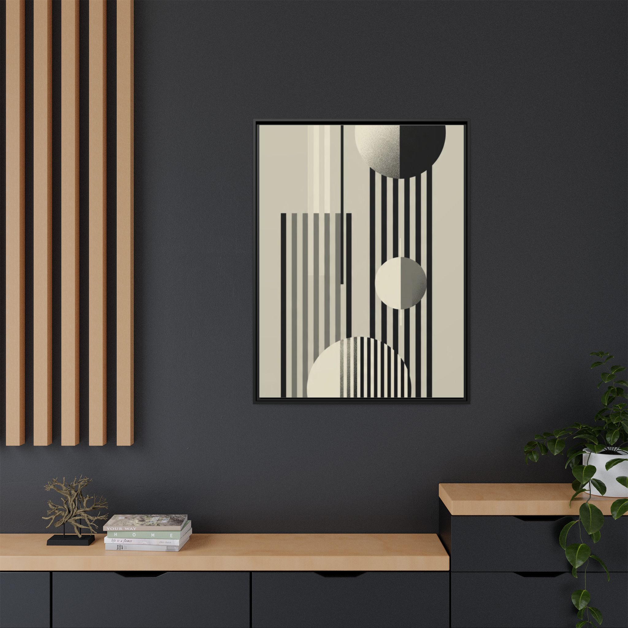 Abstract Geometric Canvas Print — Framed Matte Wall Art - Image 32