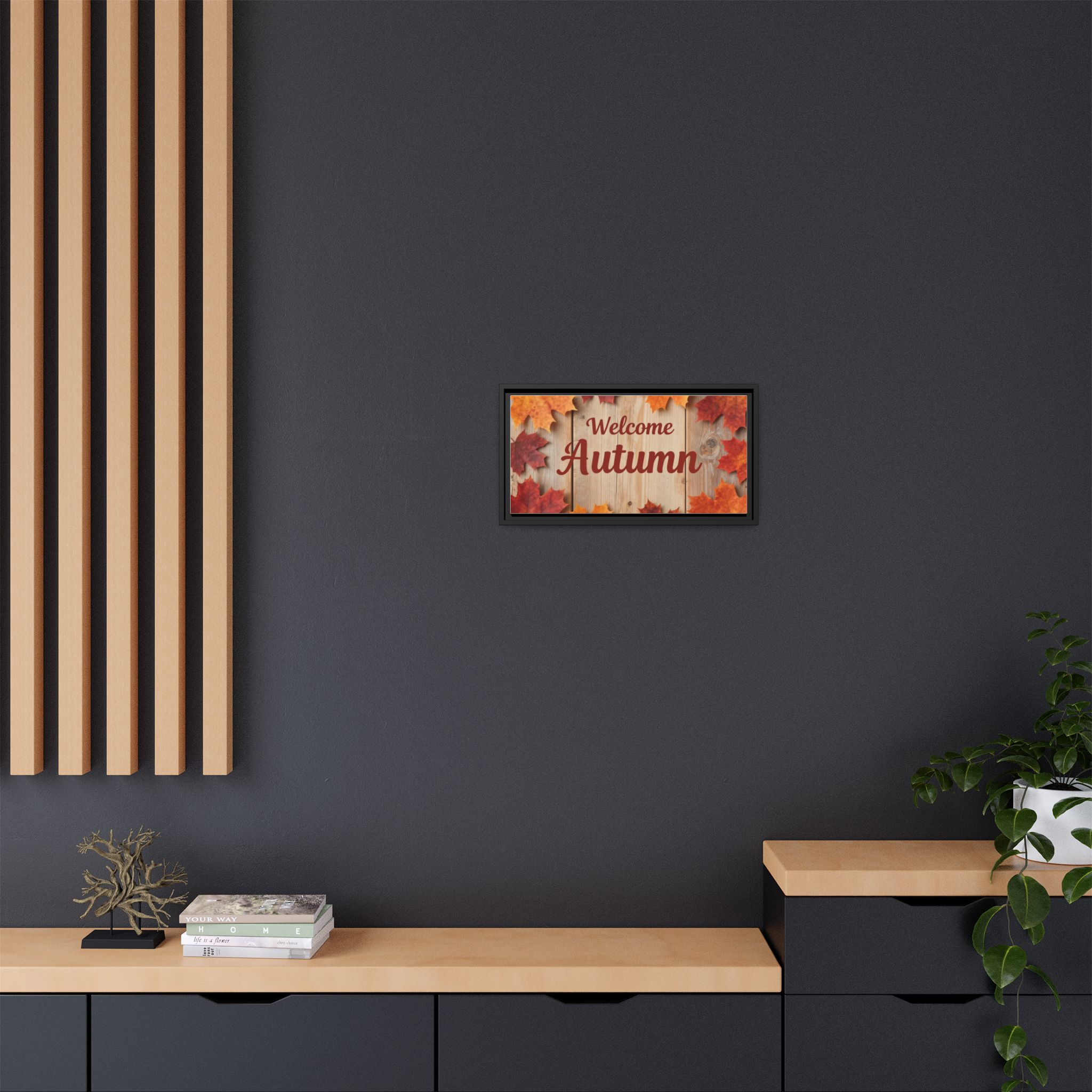 Welcome Autumn Framed Canvas Wall Art - Image 140