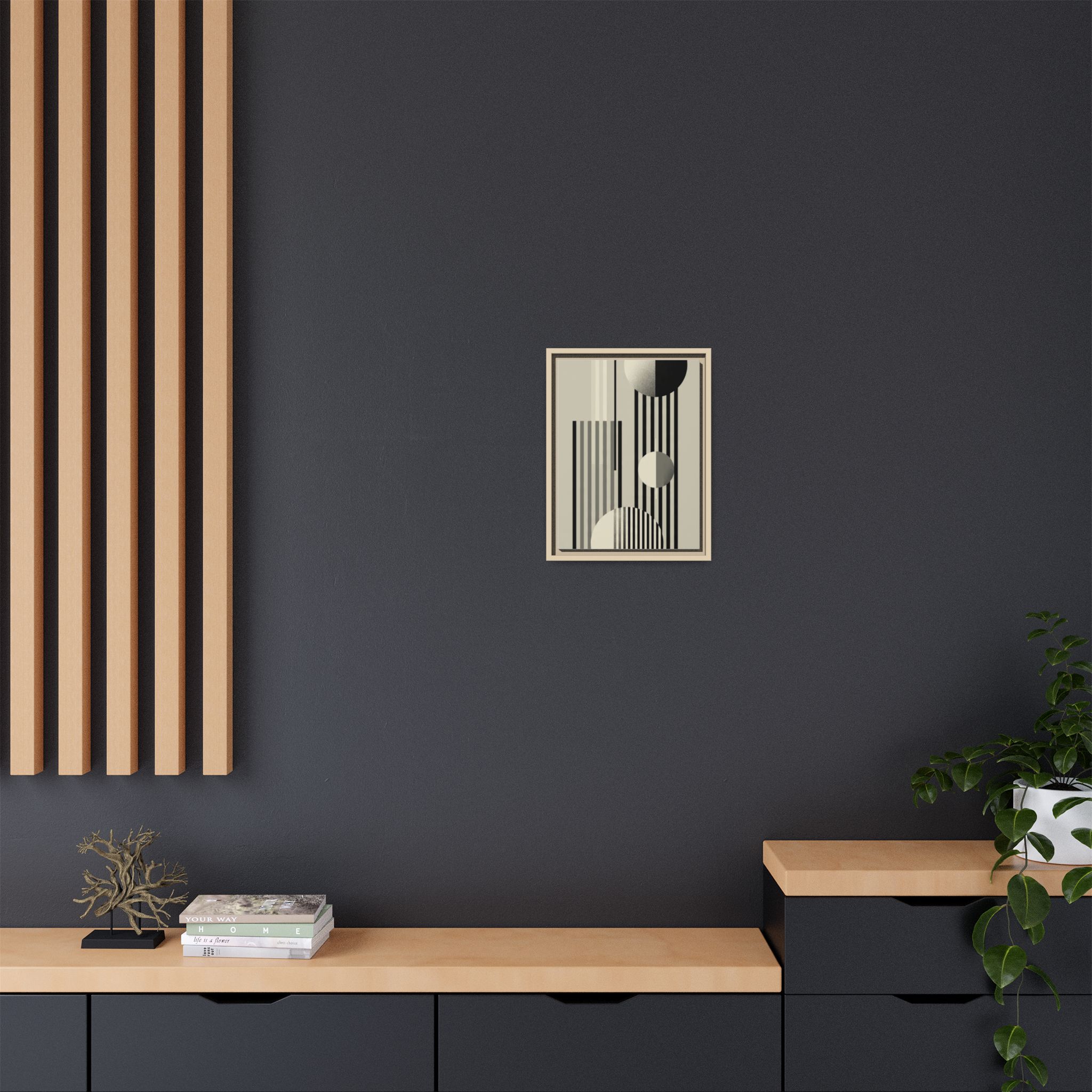 Abstract Geometric Canvas Print — Framed Matte Wall Art - Image 80