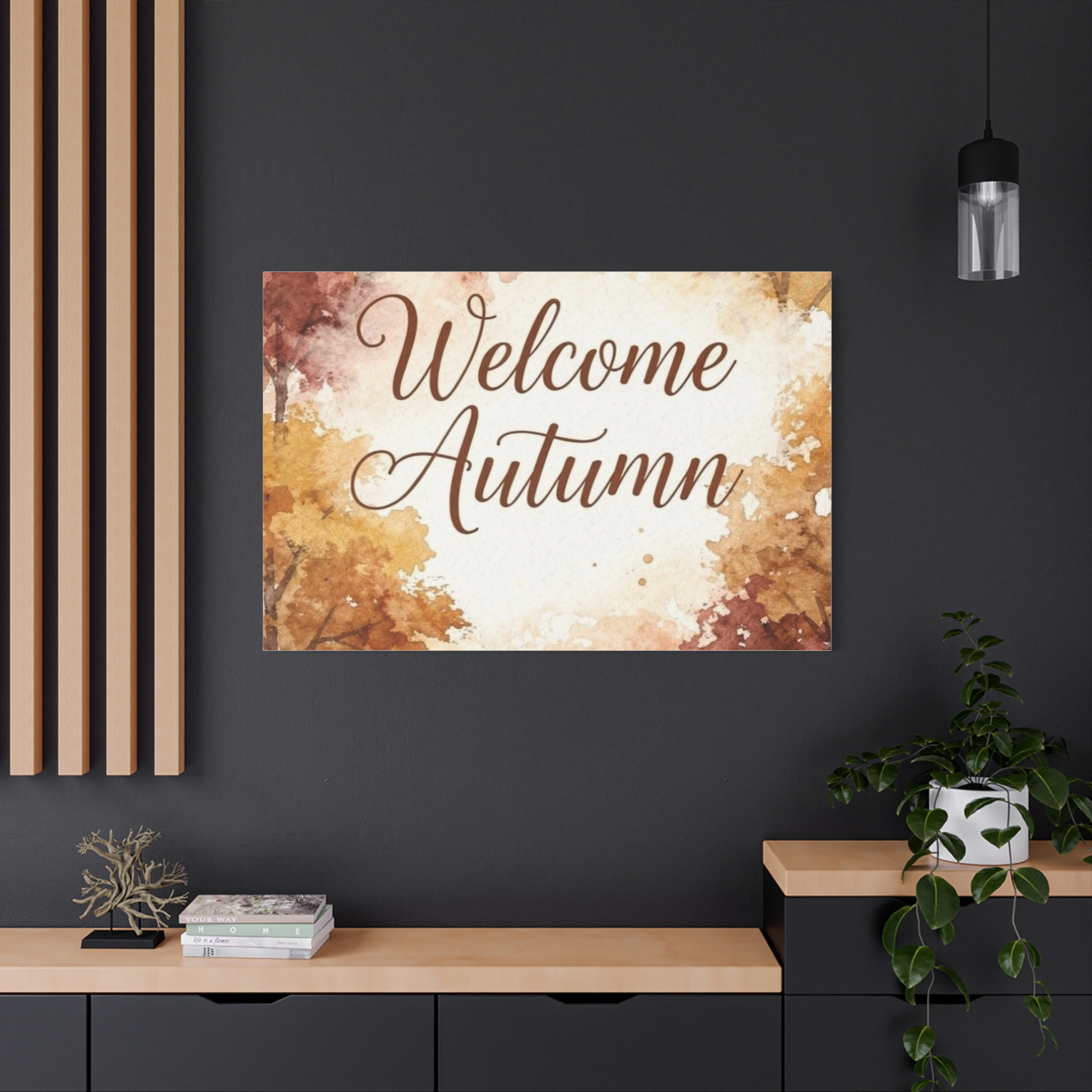 Welcome Autumn Matte Canvas Wall Art — Stretched Fall Home Decor - Image 11