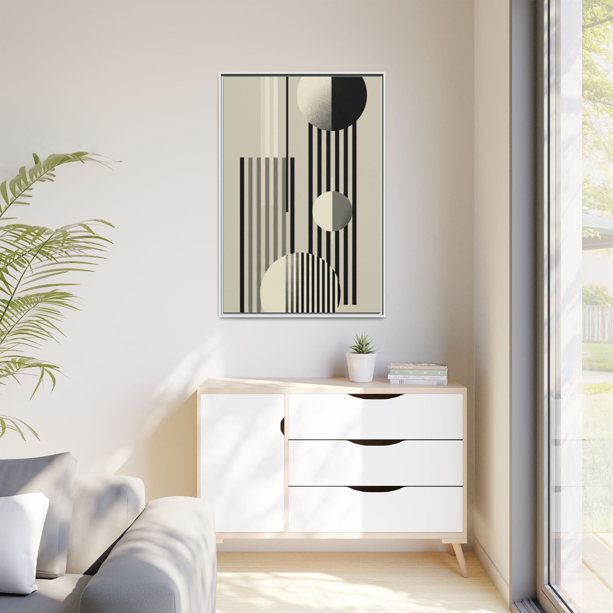 Abstract Geometric Canvas Print — Framed Matte Wall Art - Image 103