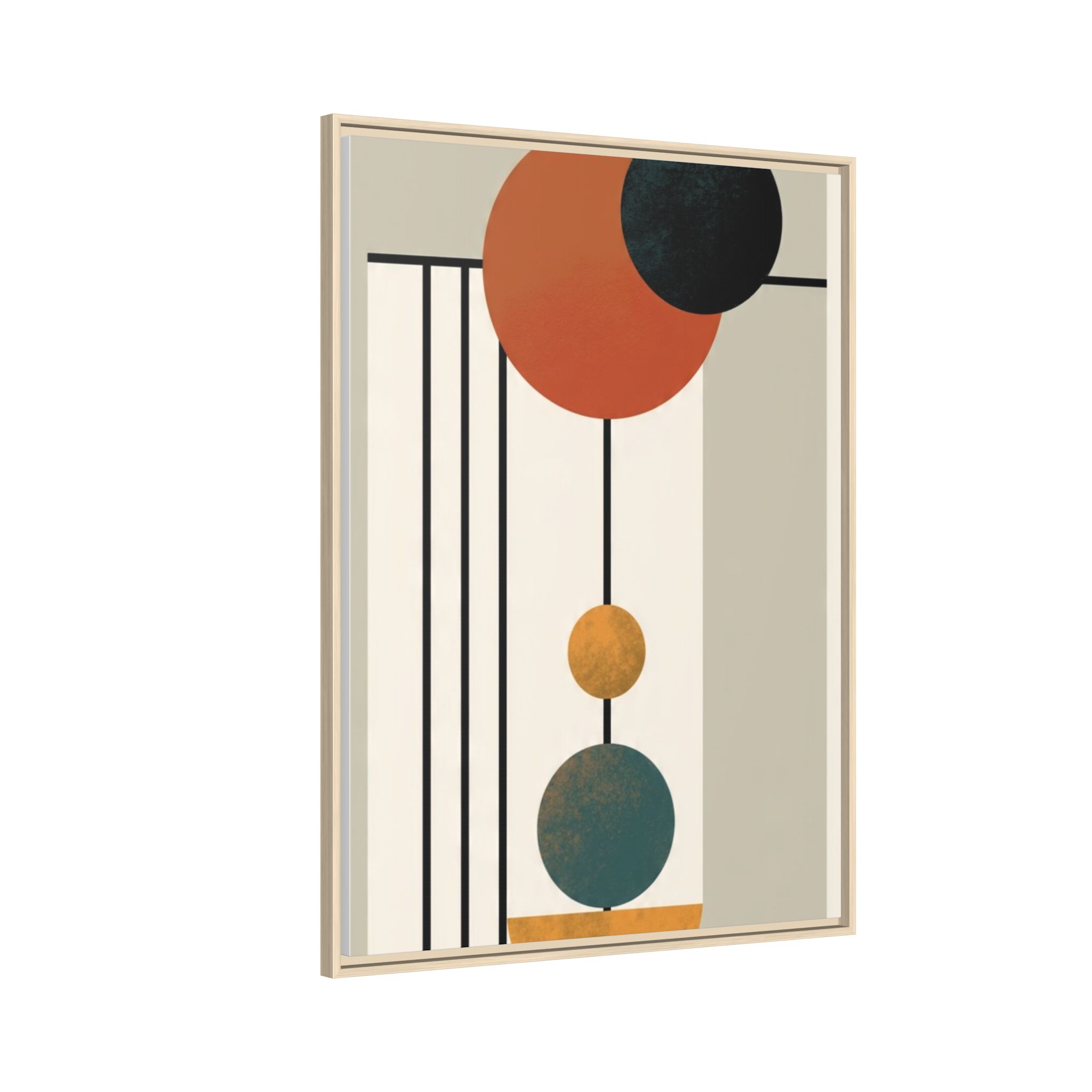 Abstract Geometric Wall Art Print — Matte Framed Canvas - Image 18