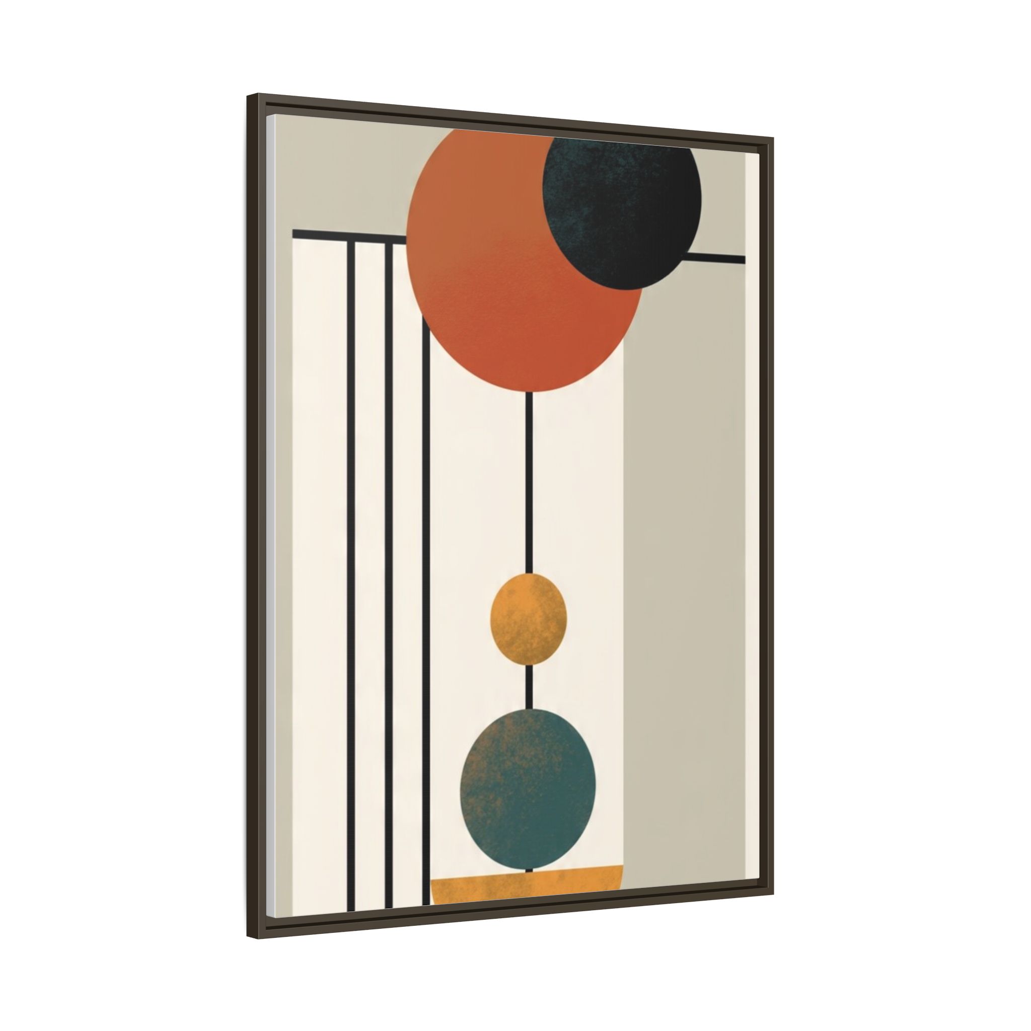 Abstract Geometric Wall Art Print — Matte Framed Canvas - Image 26