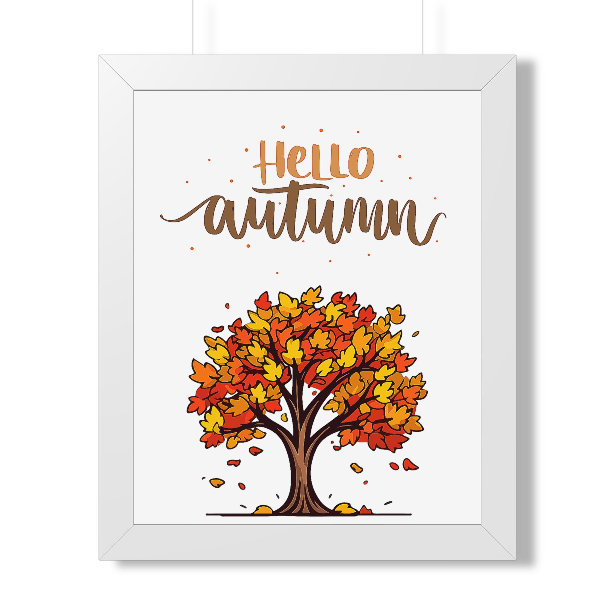 Autumn Poster - "Hello Autumn" Framed Wall Art - Image 13