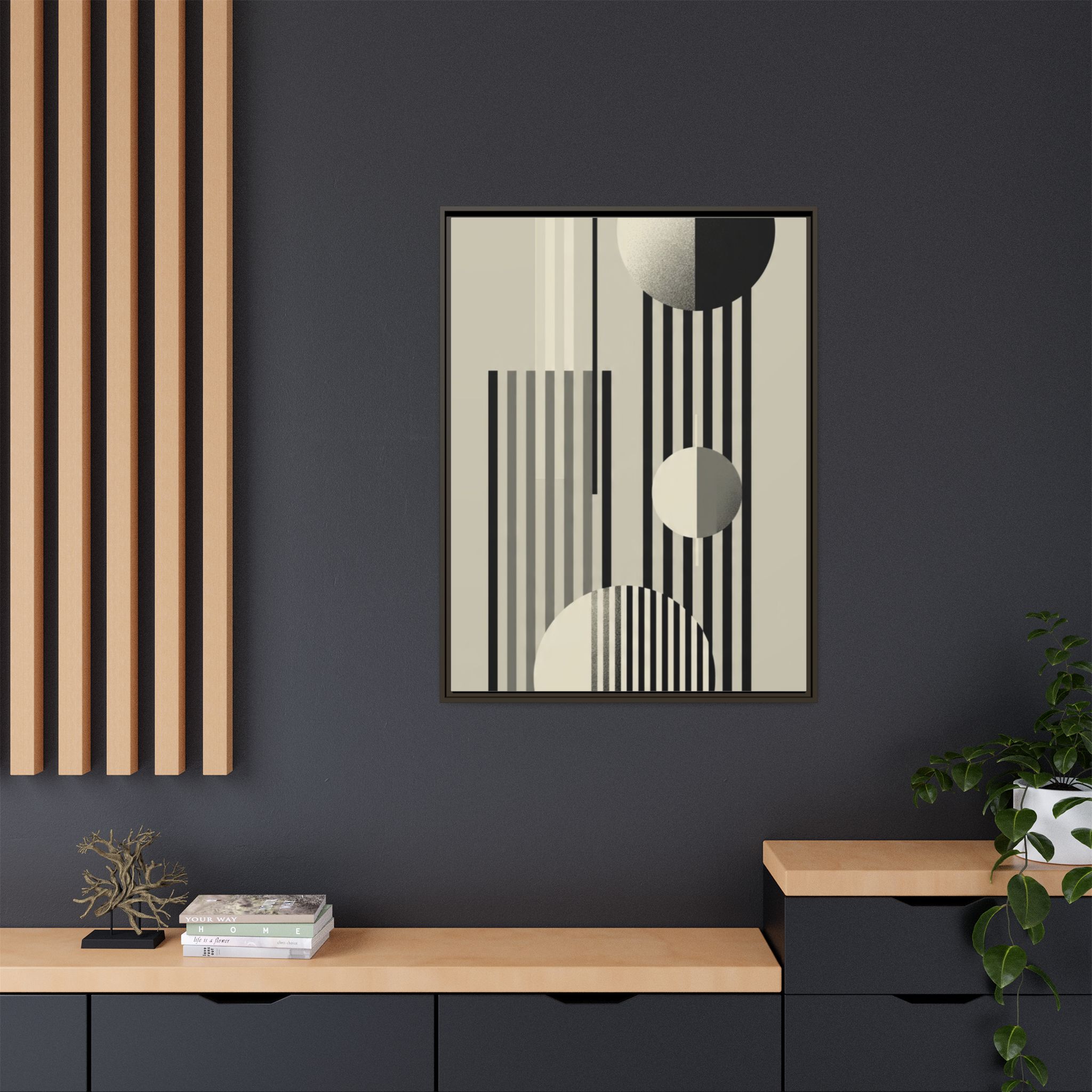 Abstract Geometric Canvas Print — Framed Matte Wall Art - Image 28