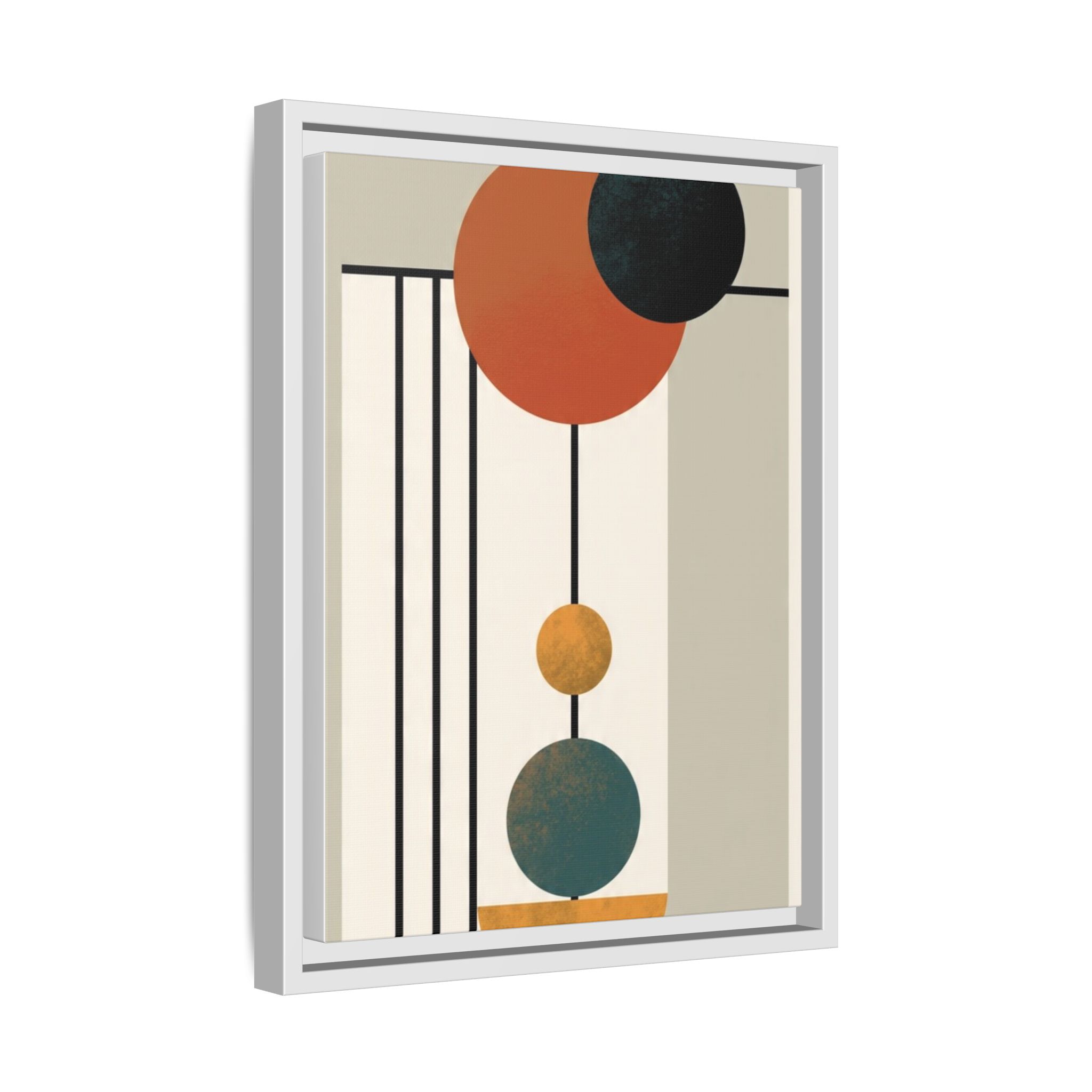 Abstract Geometric Wall Art Print — Matte Framed Canvas - Image 66