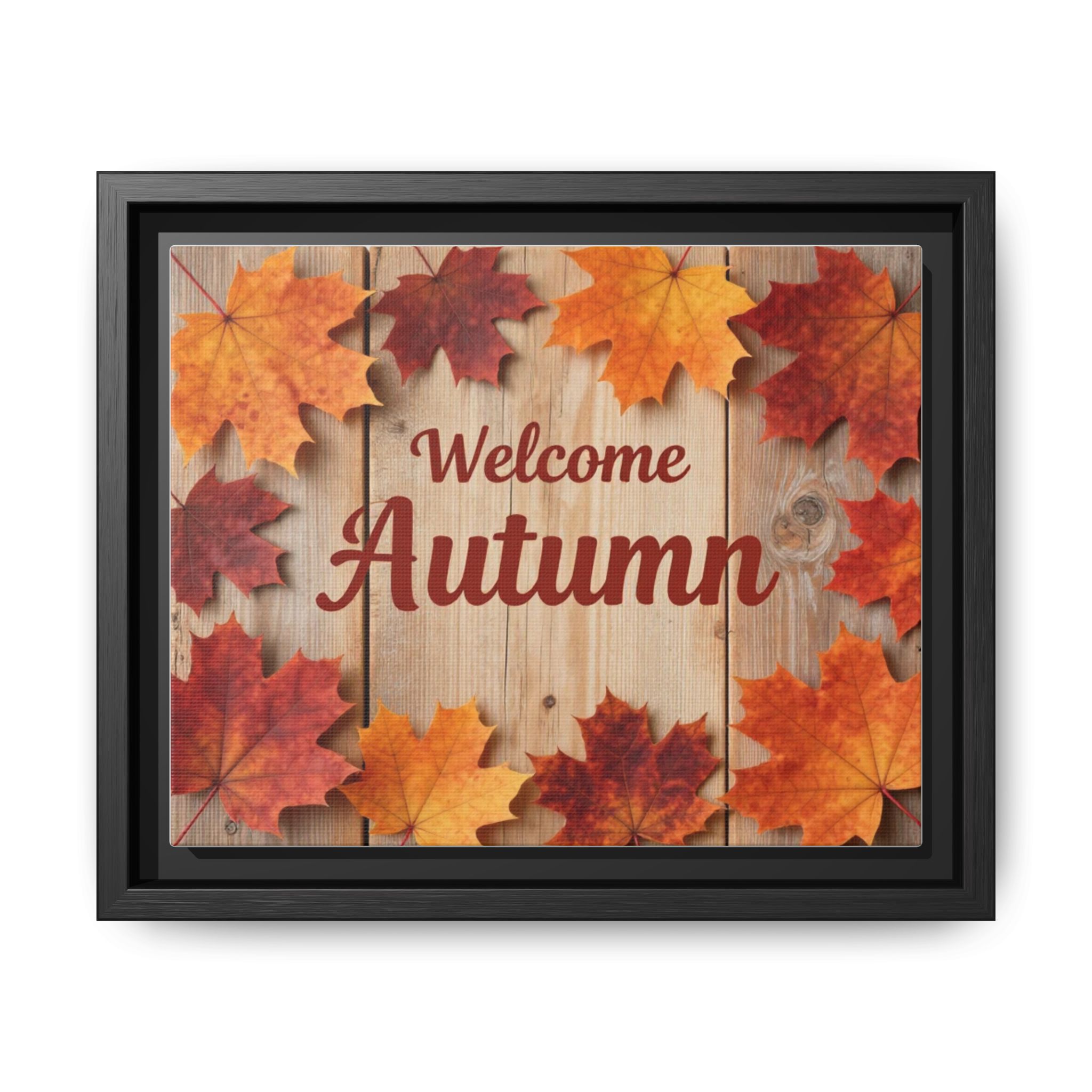 Welcome Autumn Framed Canvas Wall Art - Image 245