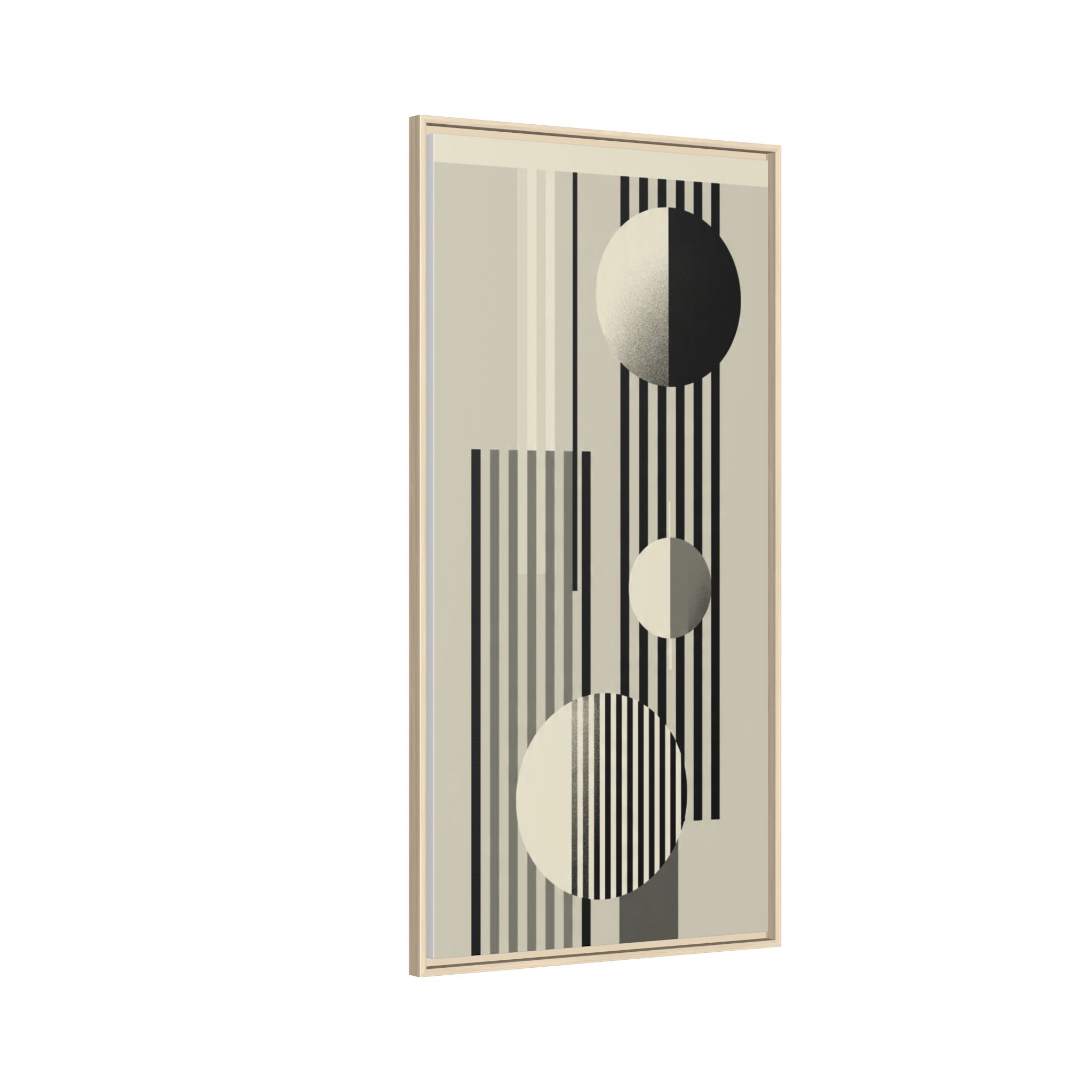 Abstract Geometric Canvas Print — Framed Matte Wall Art - Image 3