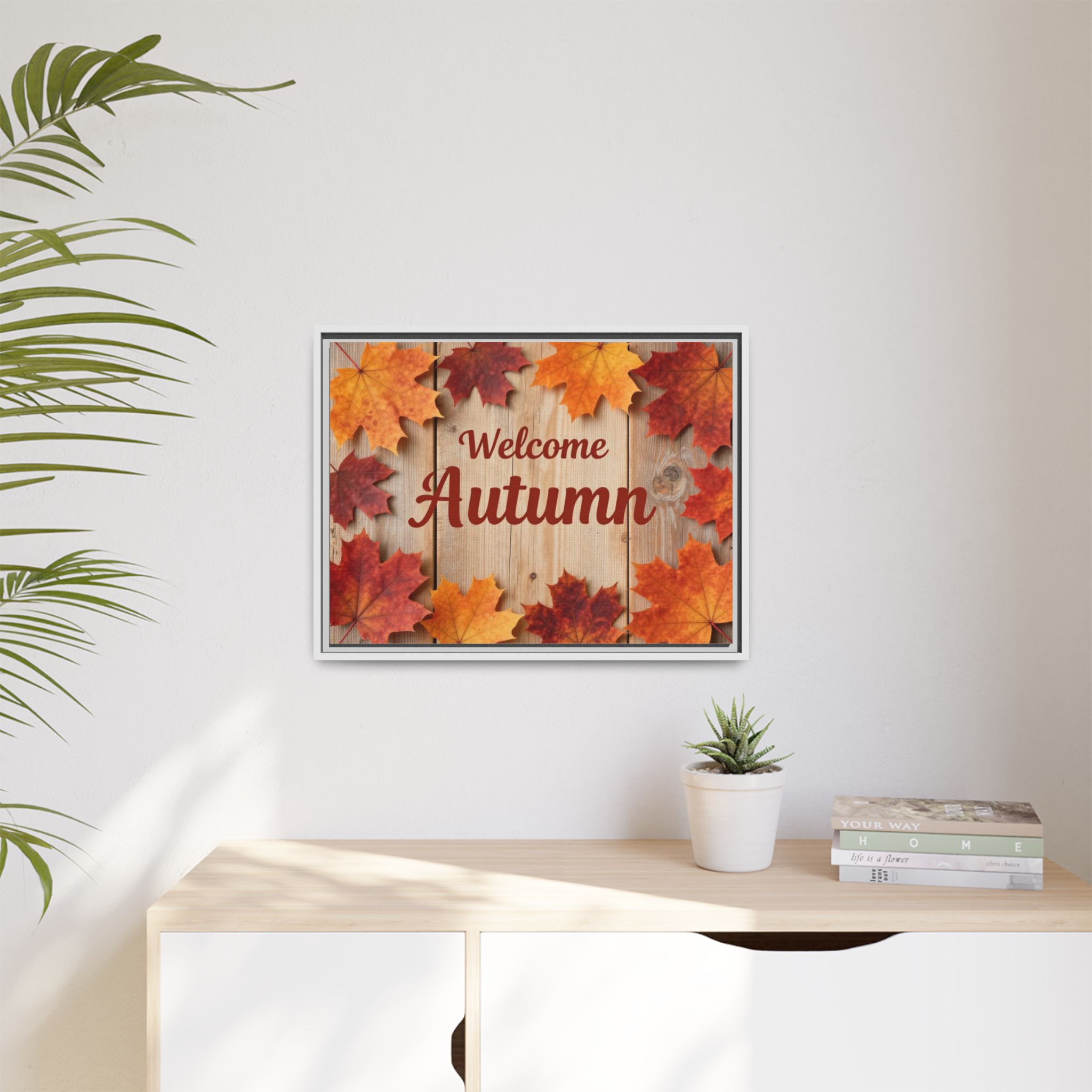Welcome Autumn Framed Canvas Wall Art - Image 167