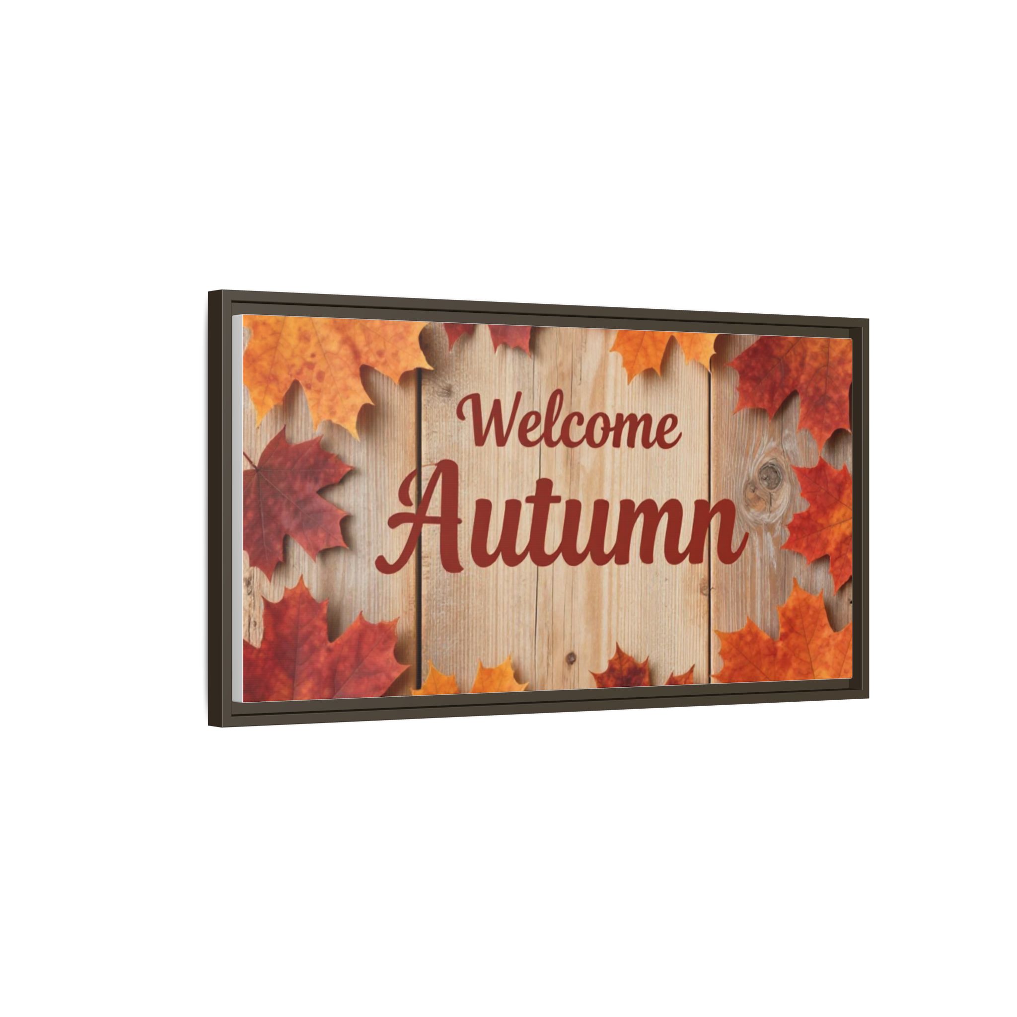 Welcome Autumn Framed Canvas Wall Art - Image 226
